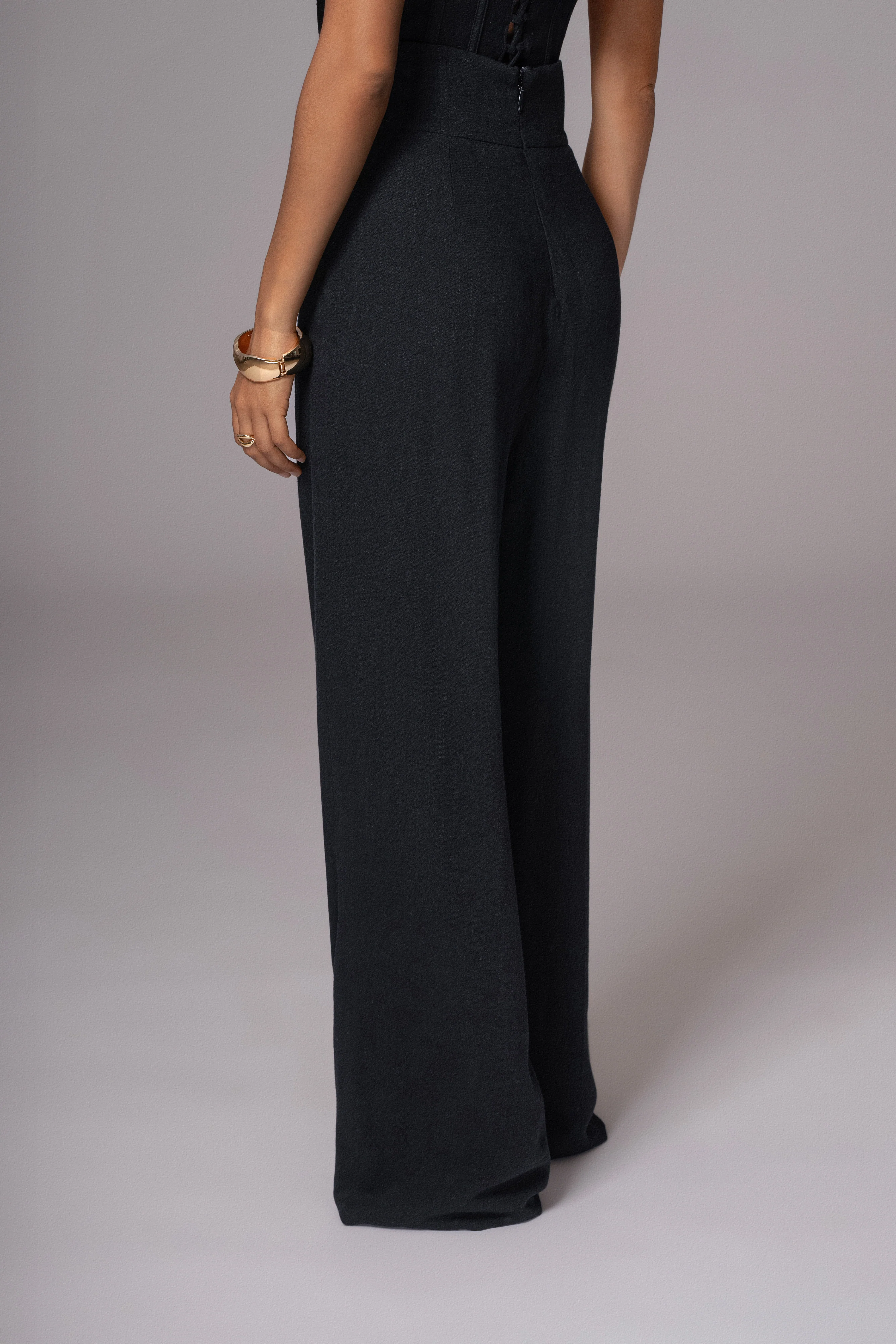 Black Explorer Linen Pants - Image 8