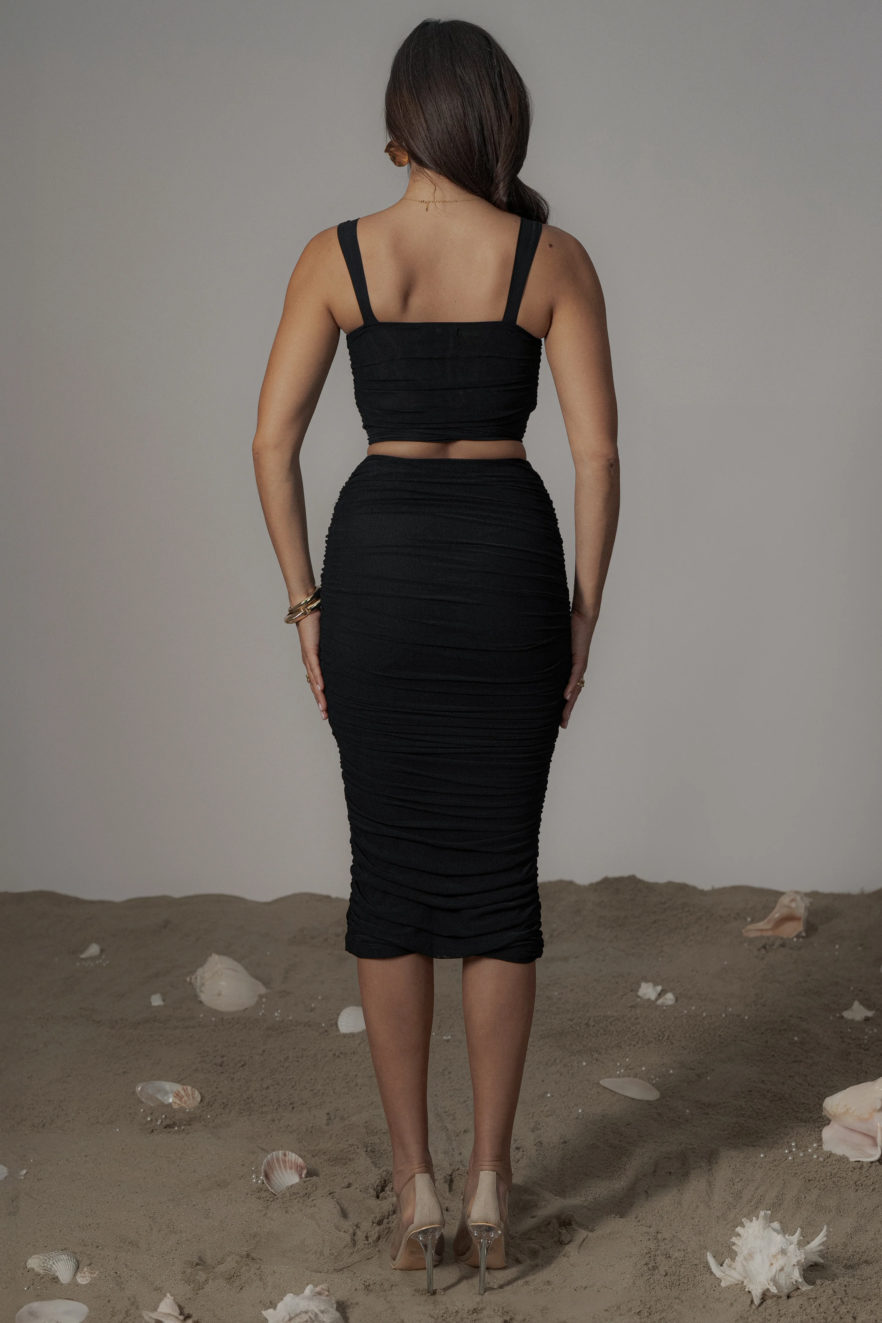 Black Extend Your Stay Skirt Set - Image 15