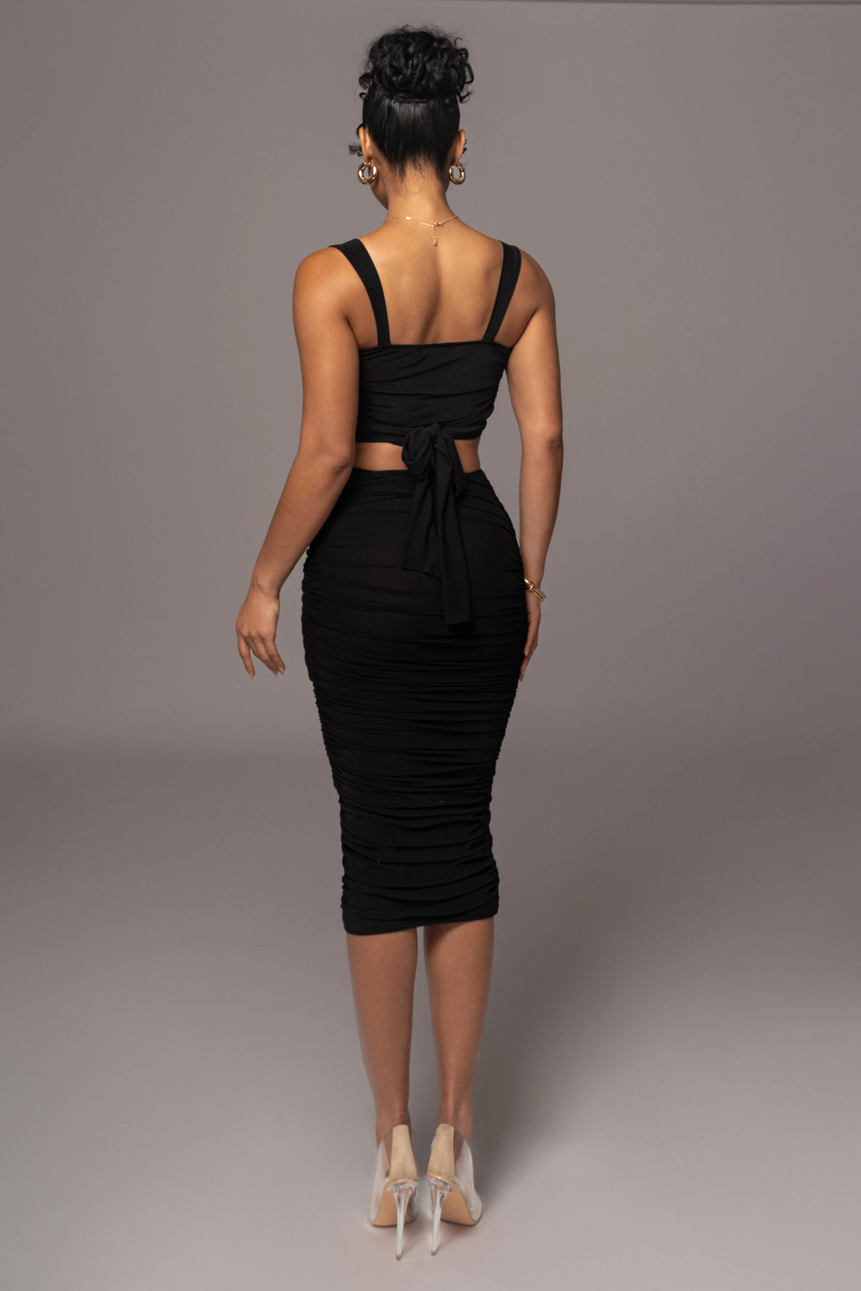 Black Extend Your Stay Skirt Set - Image 16