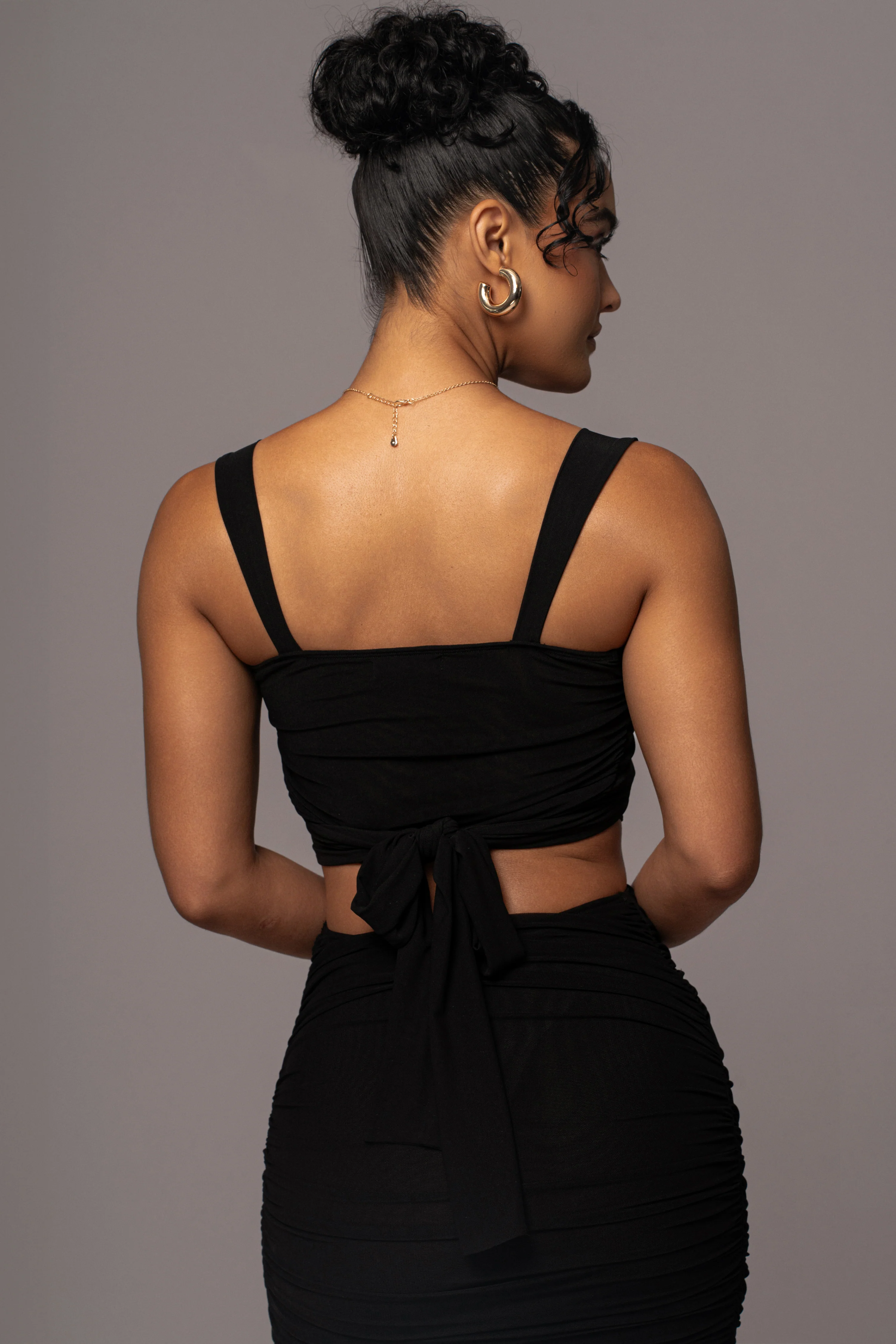 Black Extend Your Stay Skirt Set - Image 17