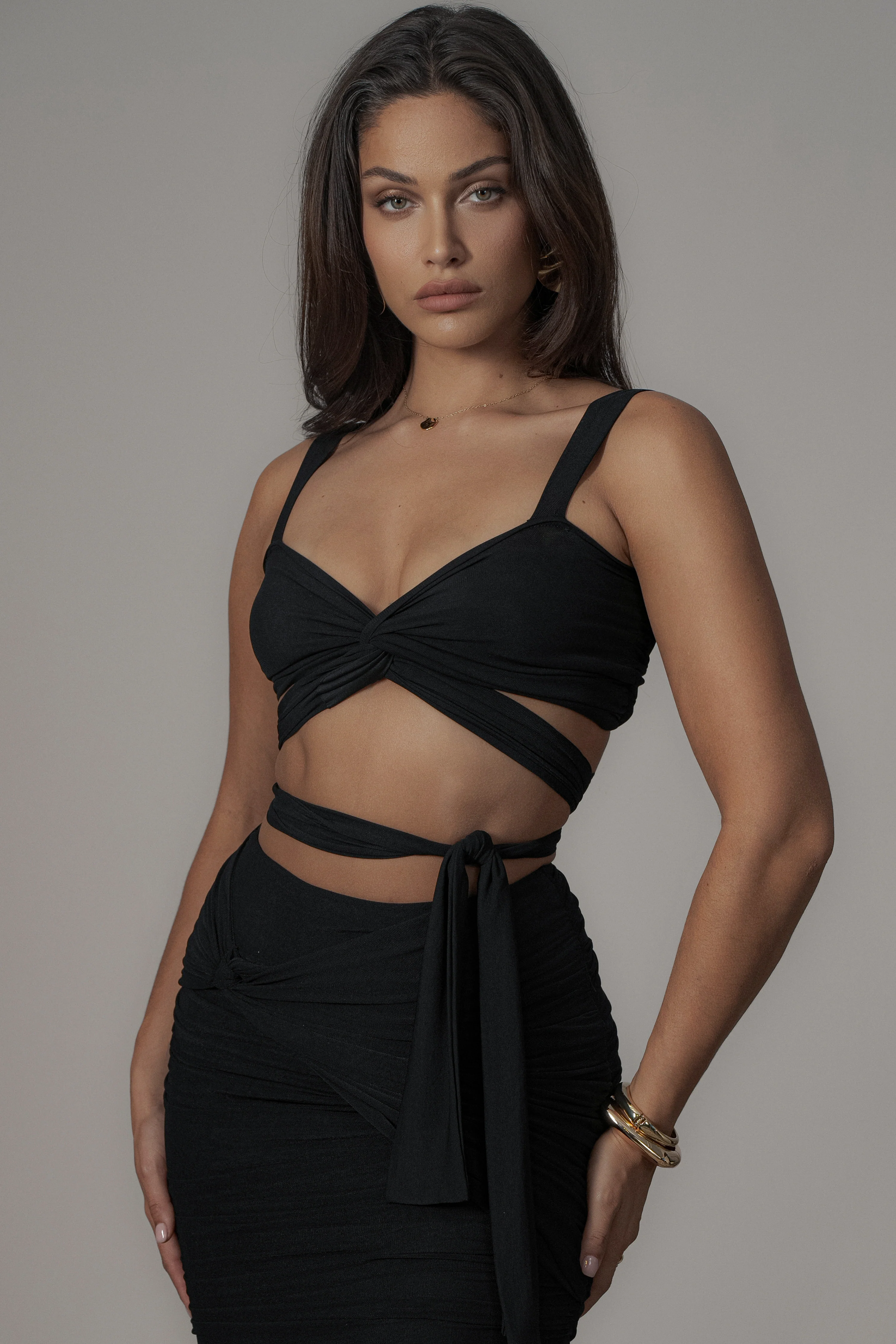 Black Extend Your Stay Skirt Set - Image 8