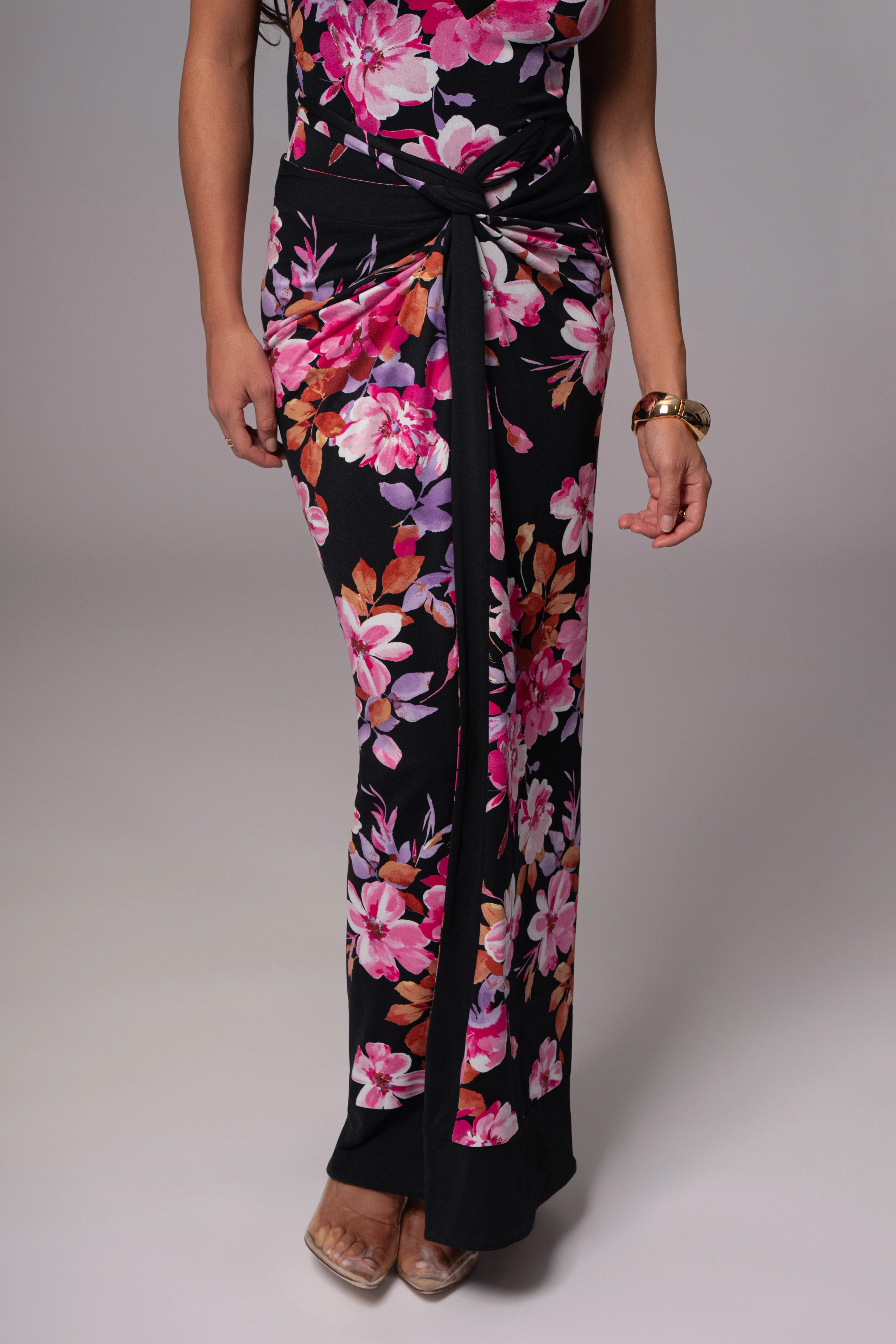 Black Floral Kamie Reversible Skirt Set - Image 10