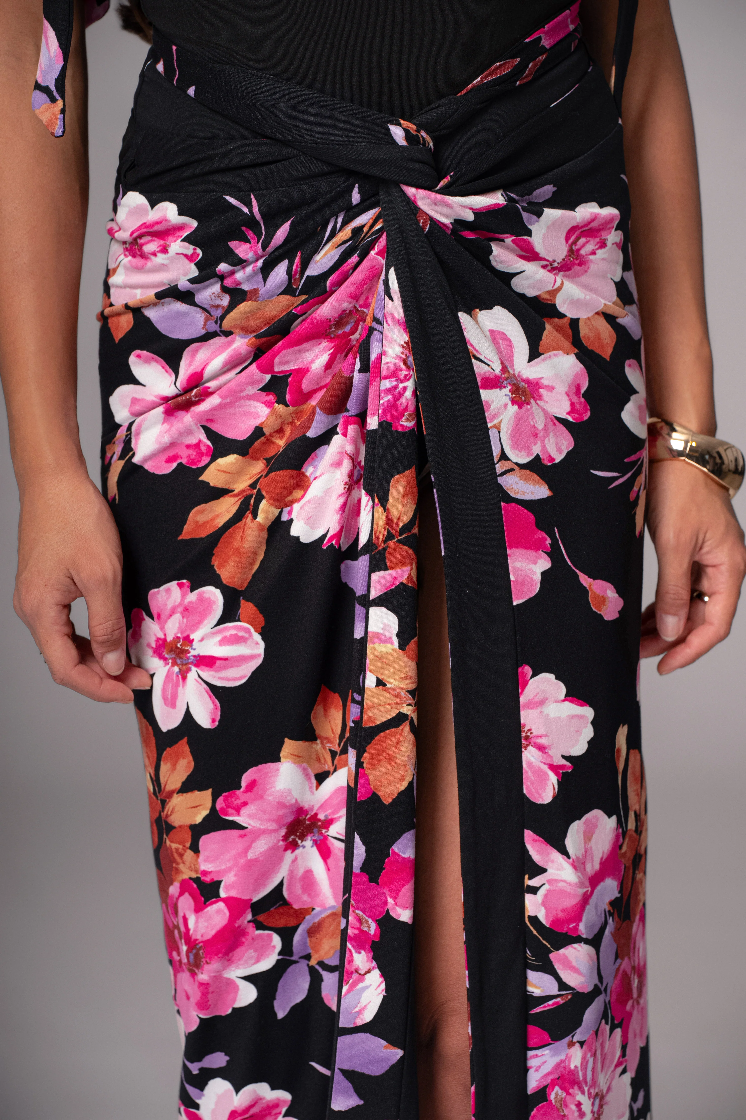Black Floral Kamie Reversible Skirt Set - Image 23