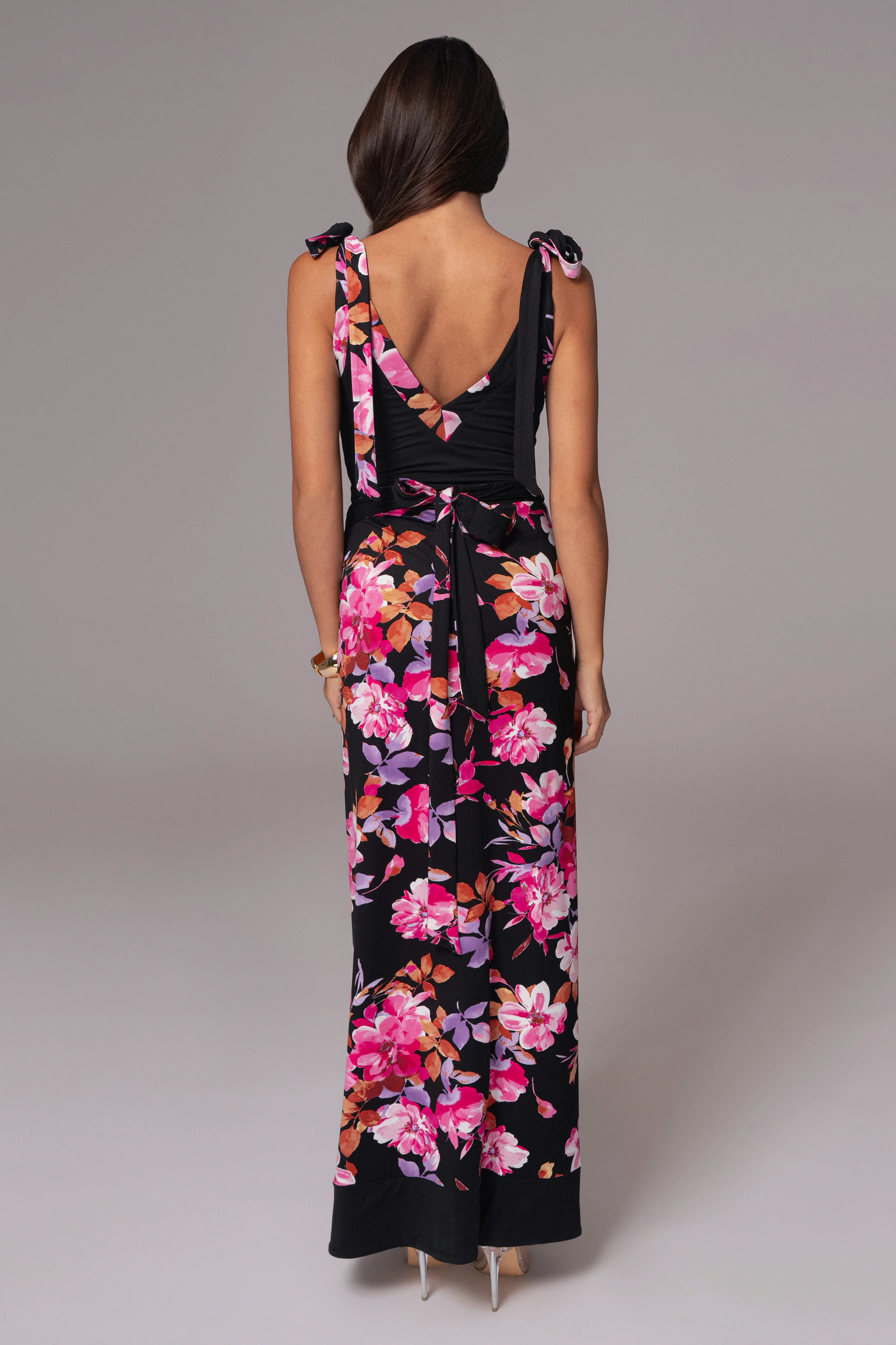 Black Floral Kamie Reversible Skirt Set - Image 24