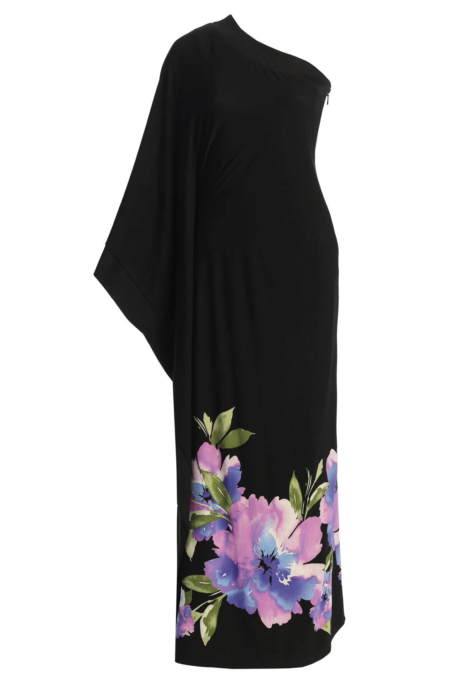 Black Floral Petals And Passion Maxi Dress - Image 3