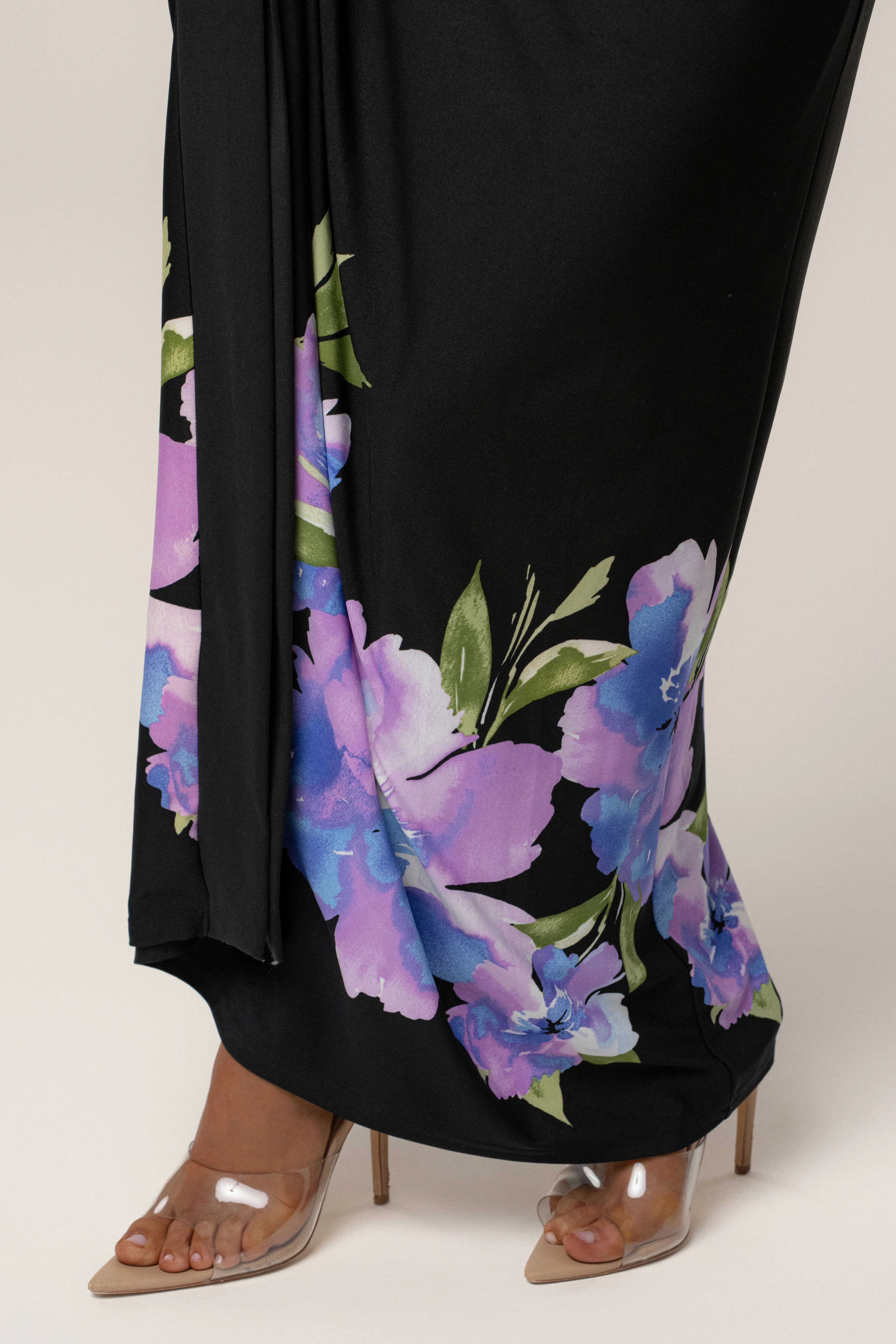 Black Floral Petals And Passion Maxi Dress - Image 6