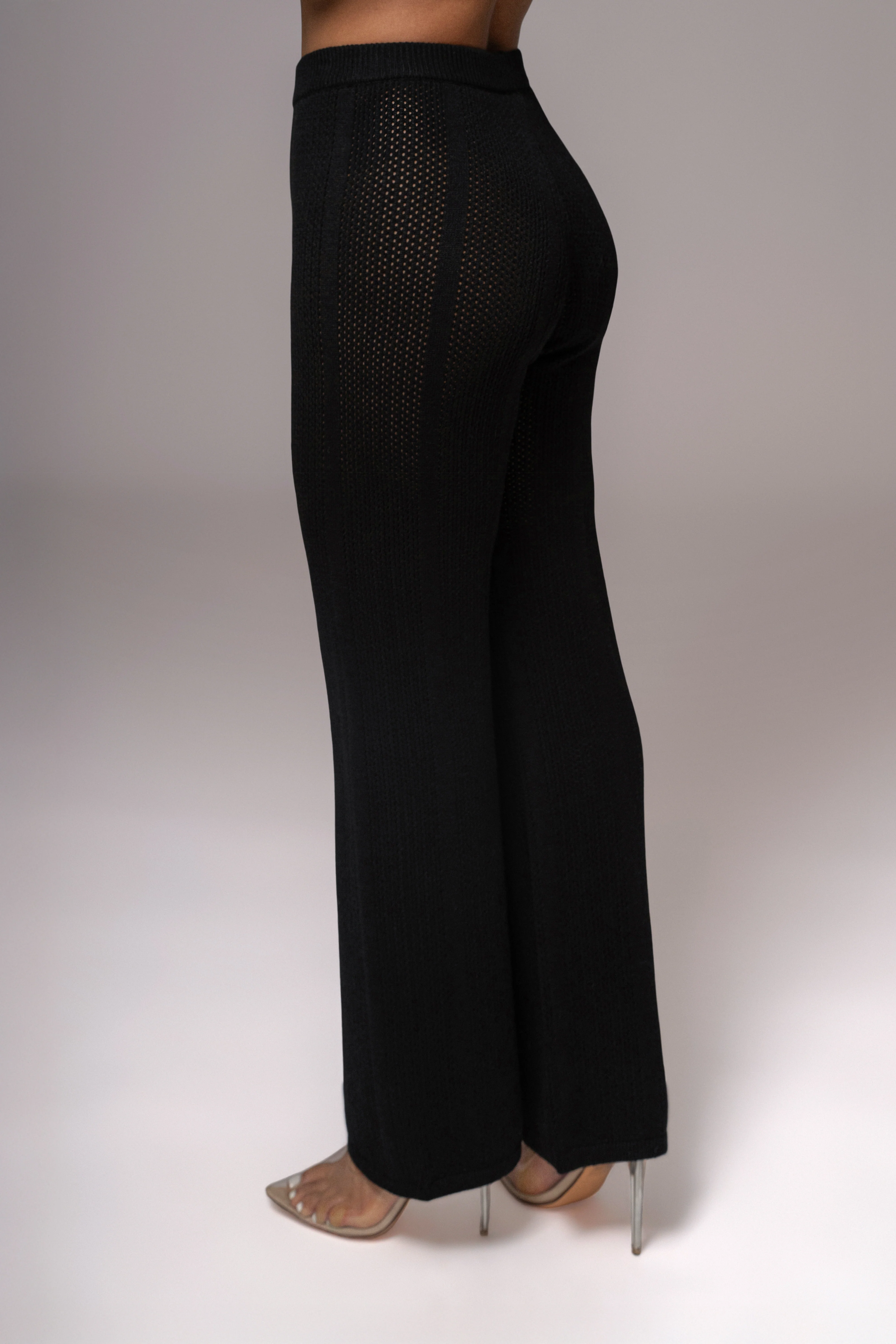 Black Fortuna Sweater Knit Pants - Image 12