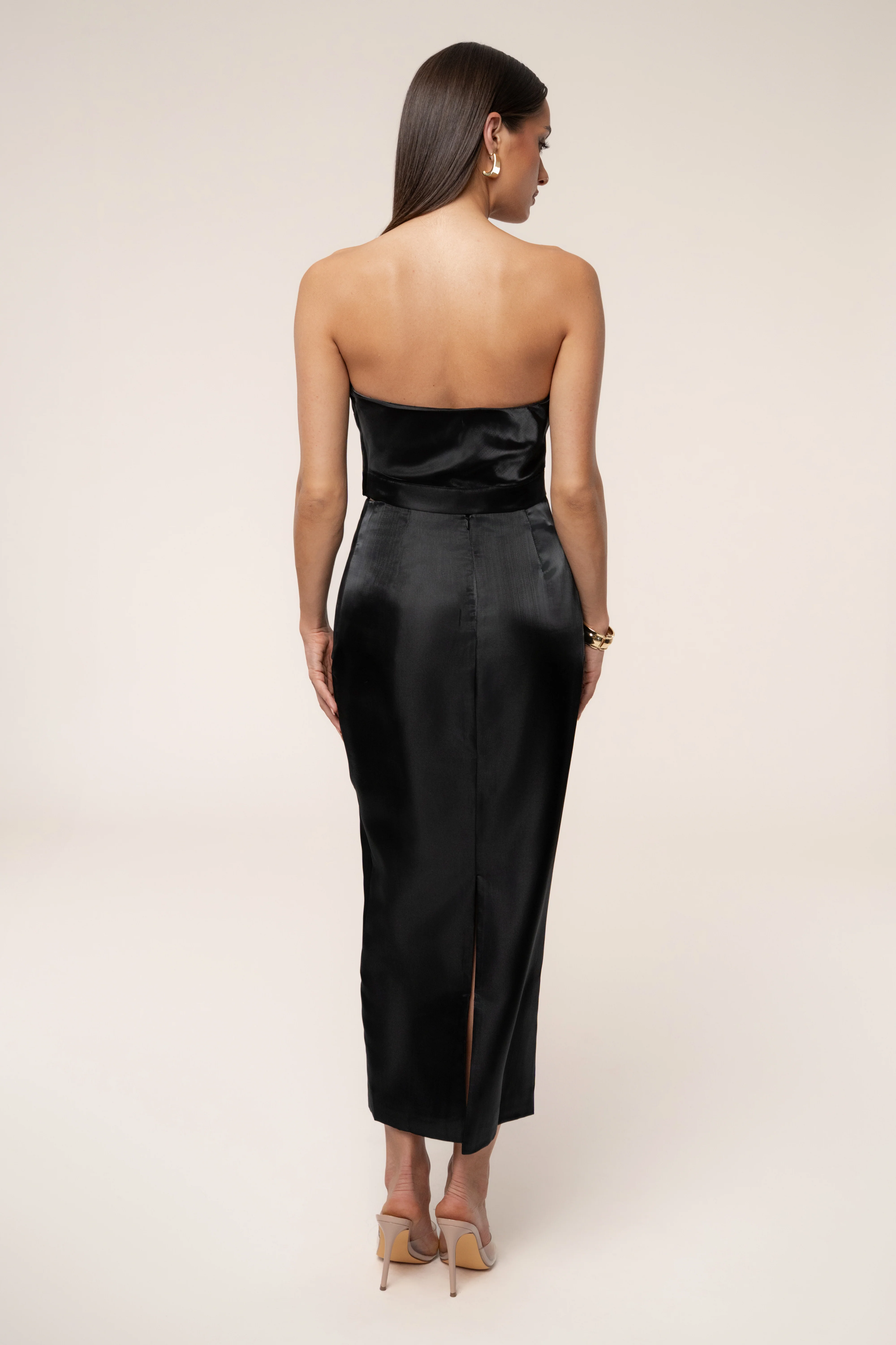 Black Gala Pleated Top - Image 9
