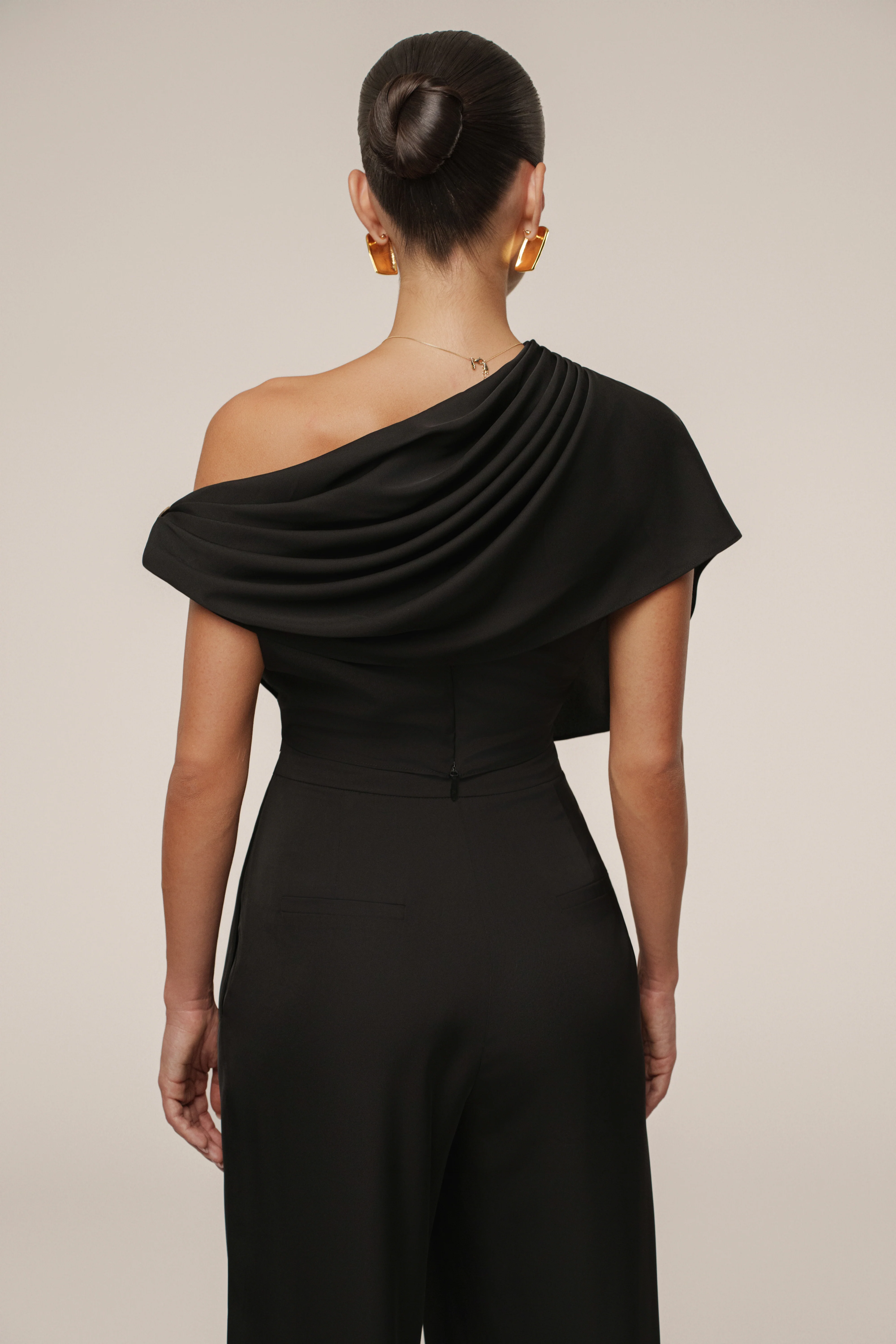 Black Gleam and Glow Satin Top - Image 10