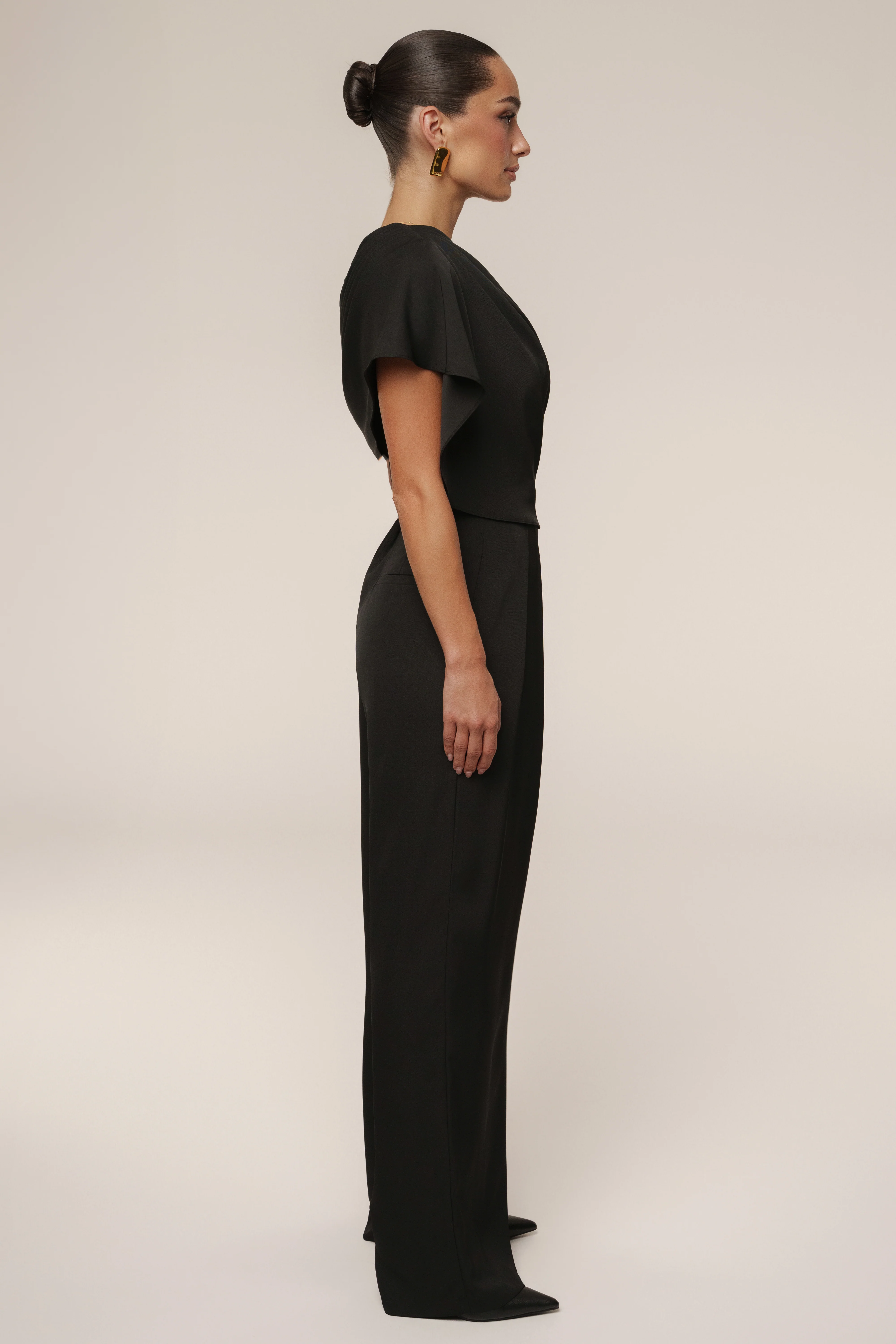 Black Gleam and Glow Satin Top - Image 8