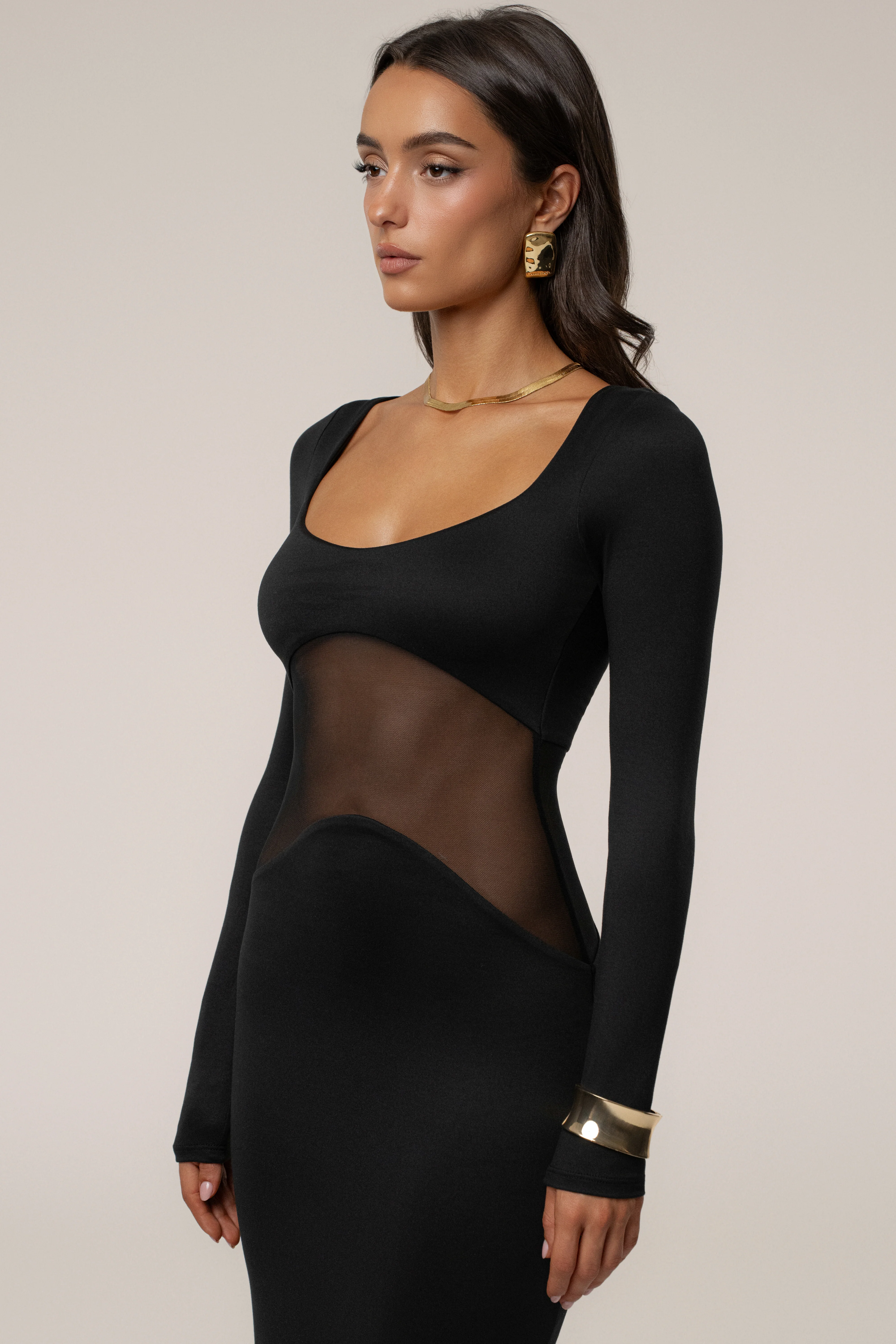 Black Glitz Hour Maxi Dress - Image 8