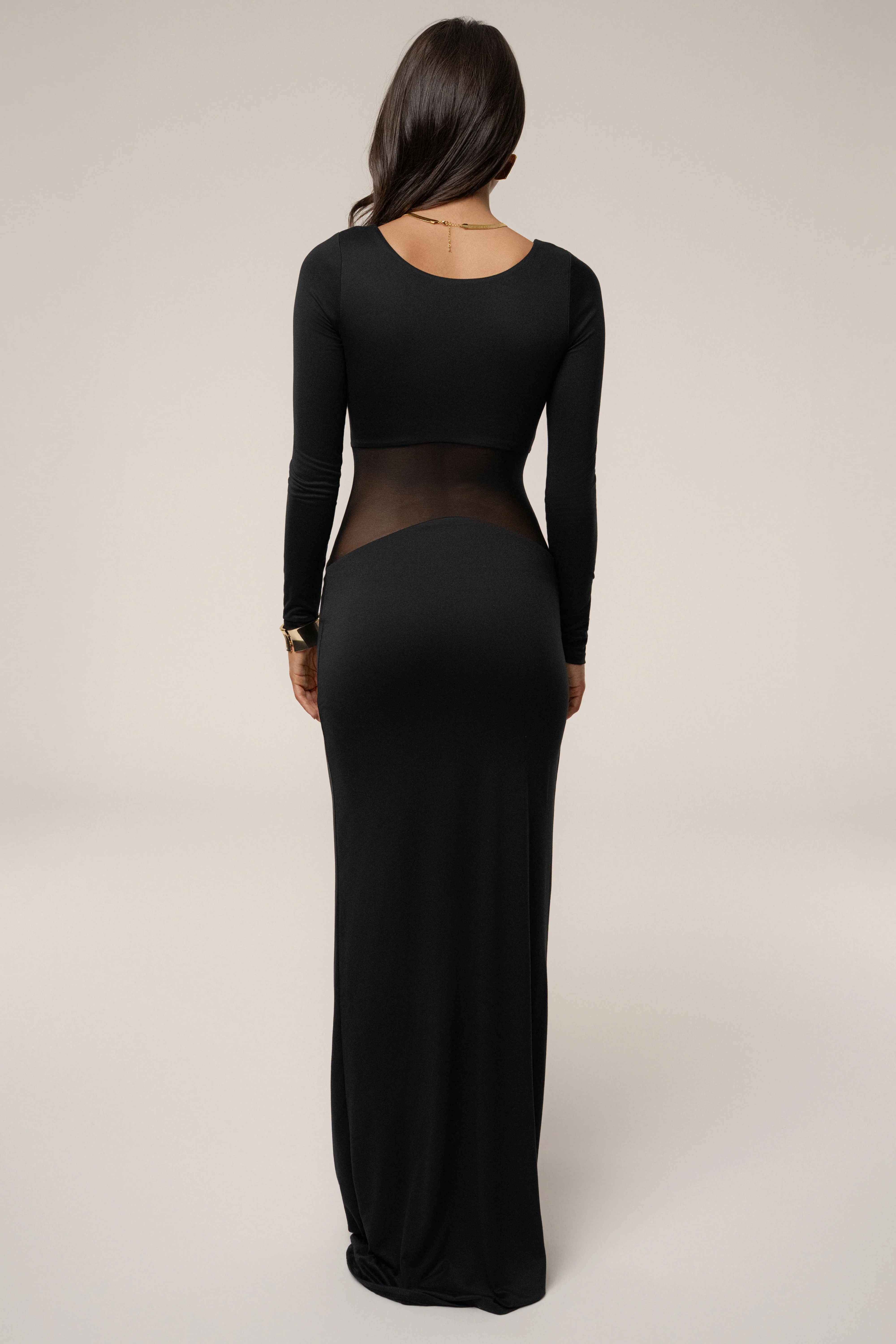 Black Glitz Hour Maxi Dress - Image 9