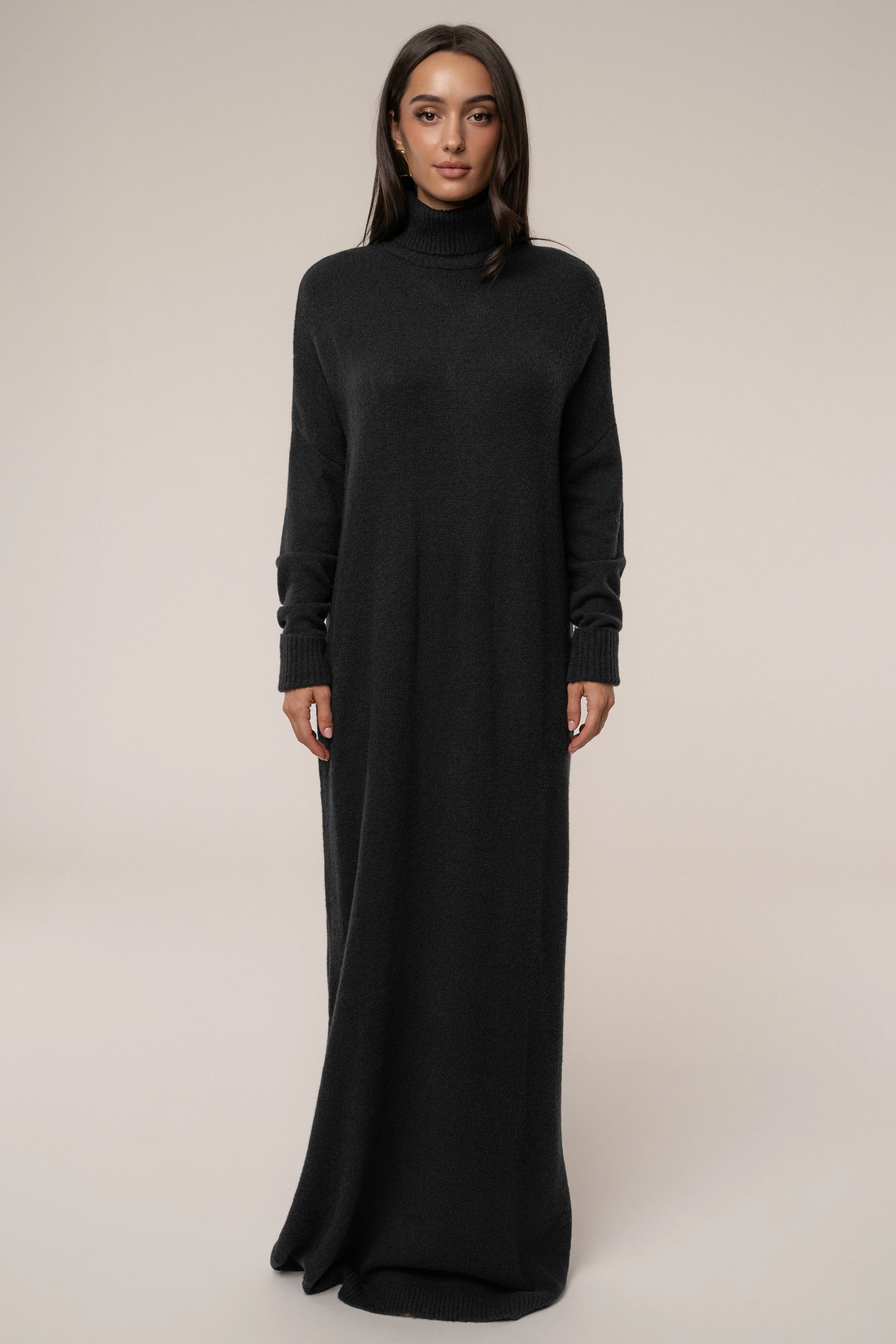 Black Hartley Knit Maxi Dress - Image 2