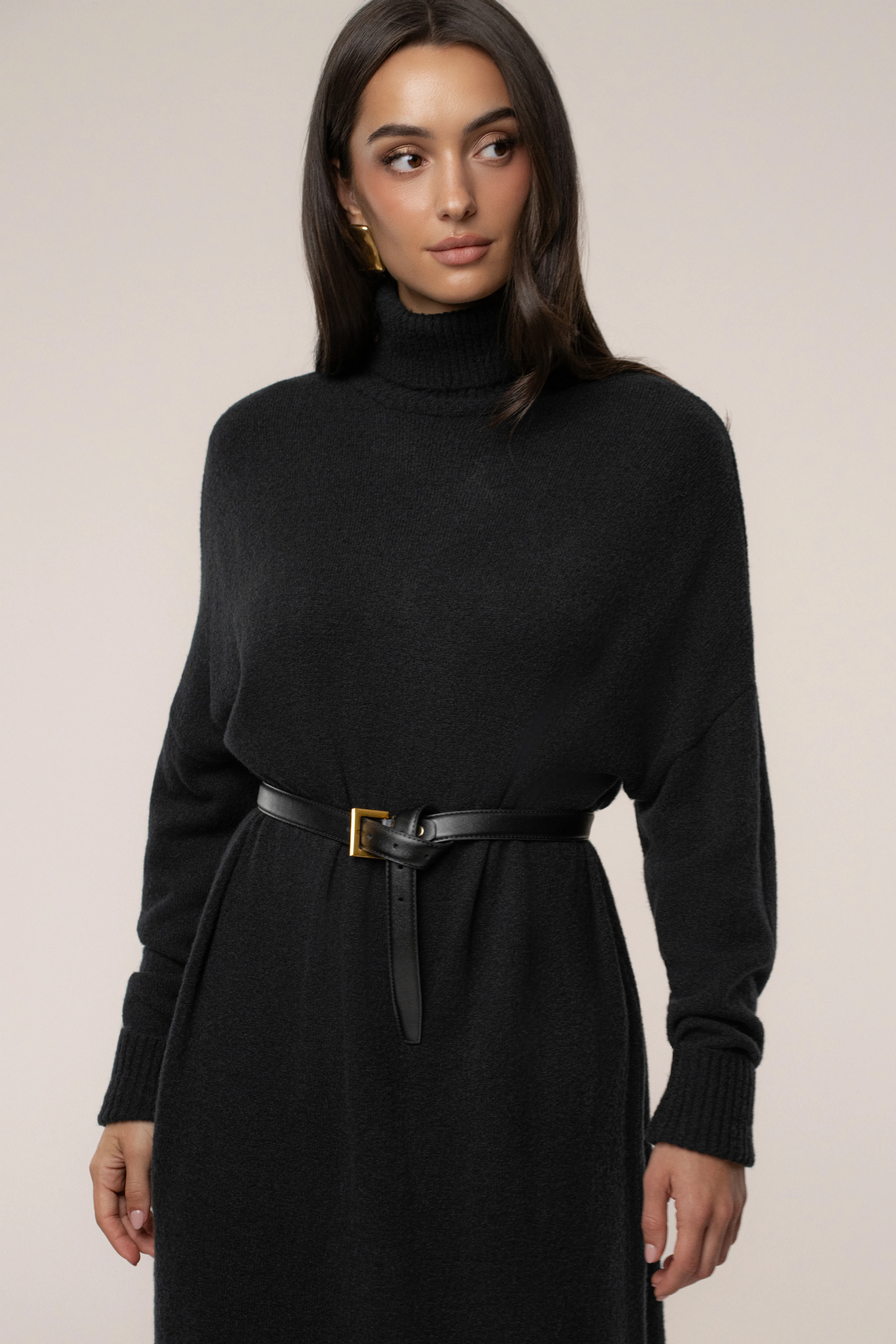 Black Hartley Knit Maxi Dress - Image 3