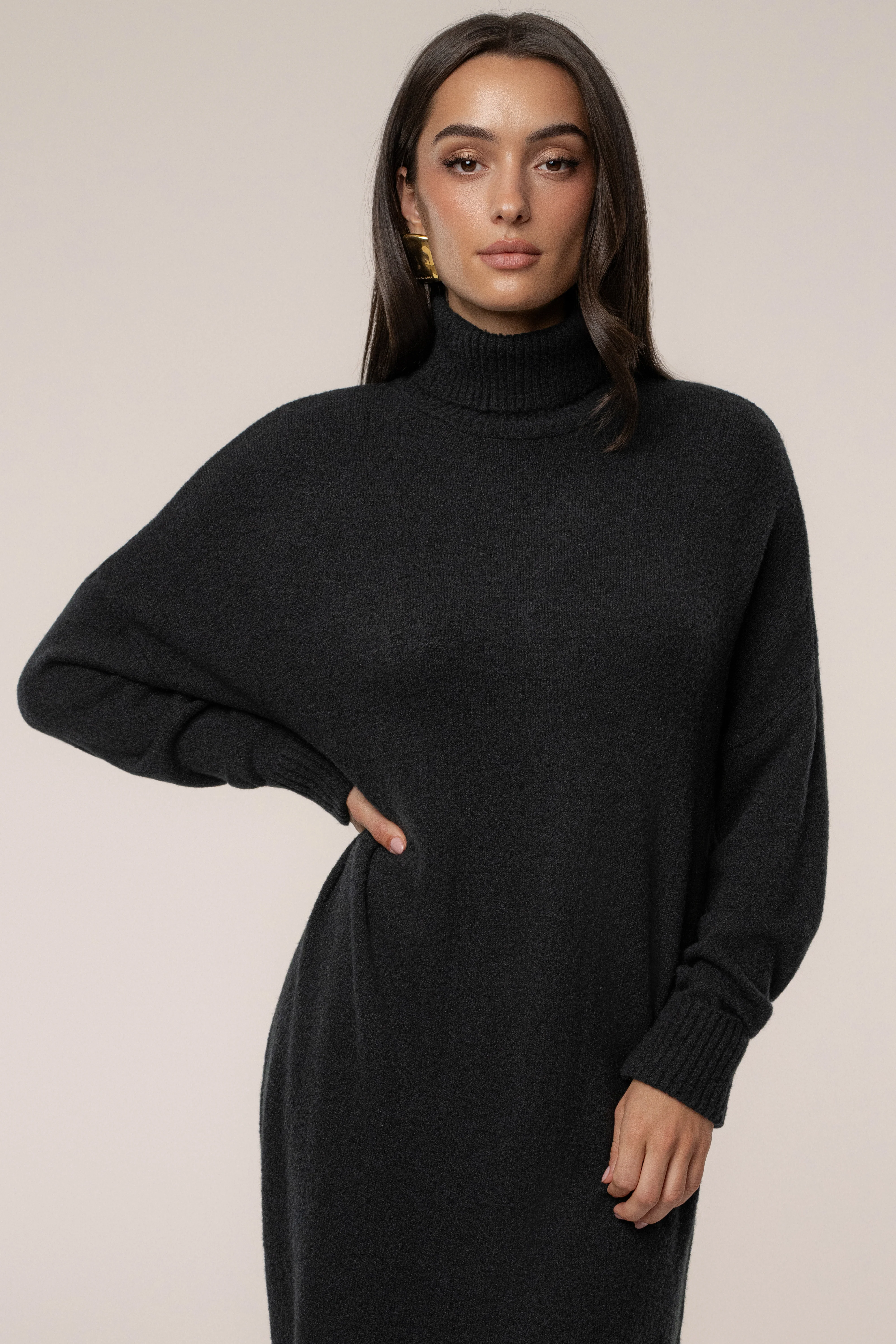 Black Hartley Knit Maxi Dress - Image 4