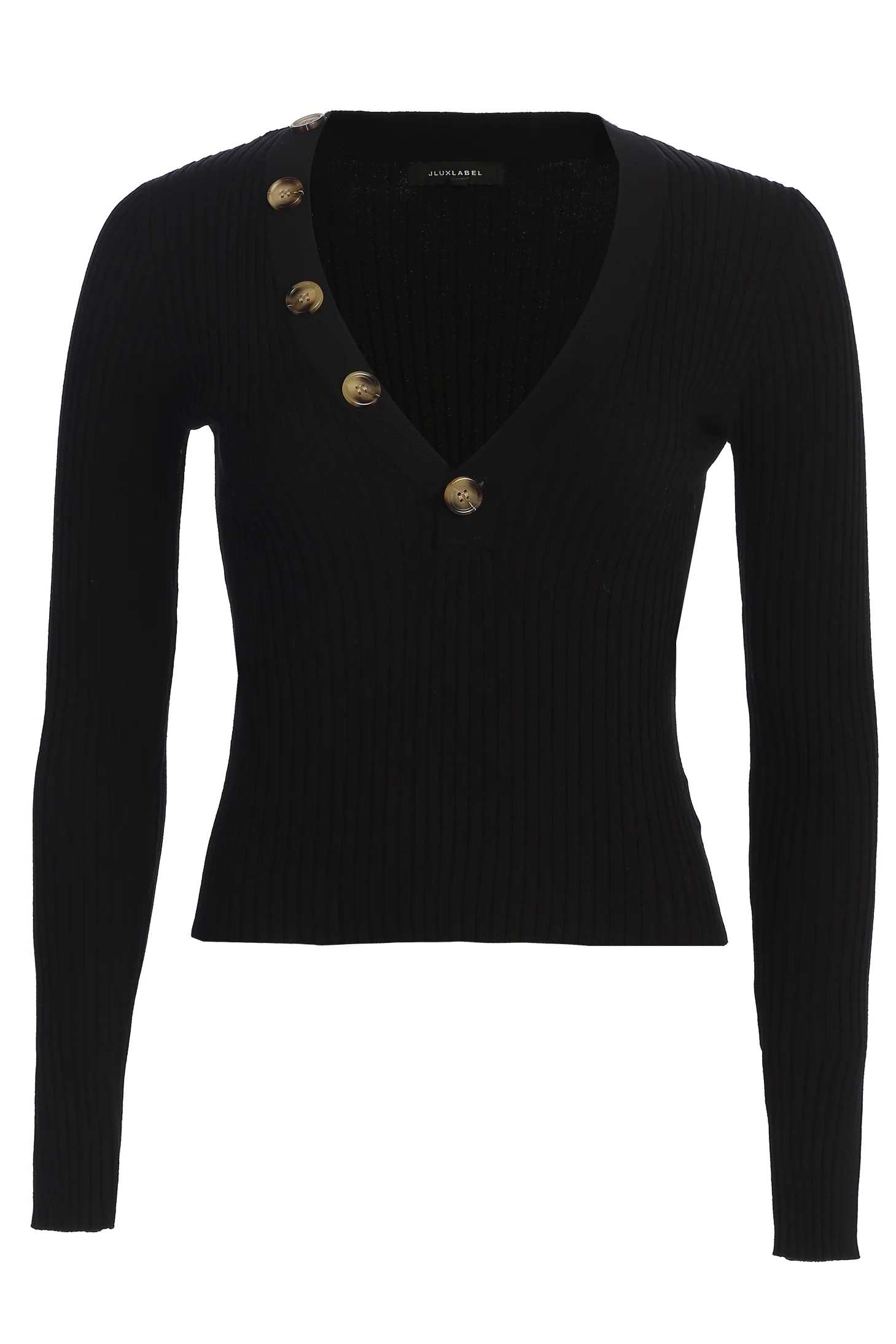 Black Jessy Ribbed Skirt Set - Image 3
