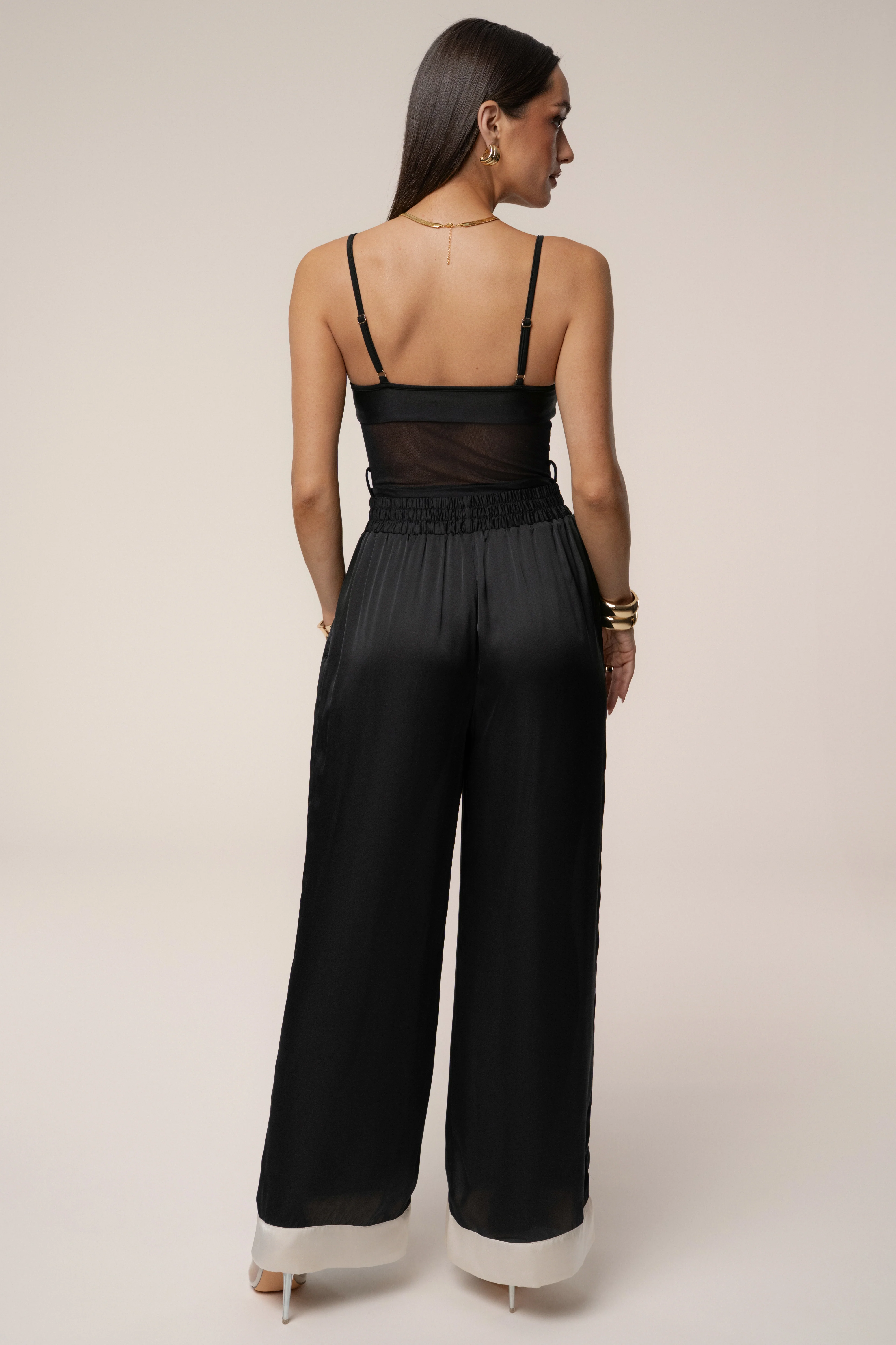 Black Jet Set Wide Leg Pants - Image 16