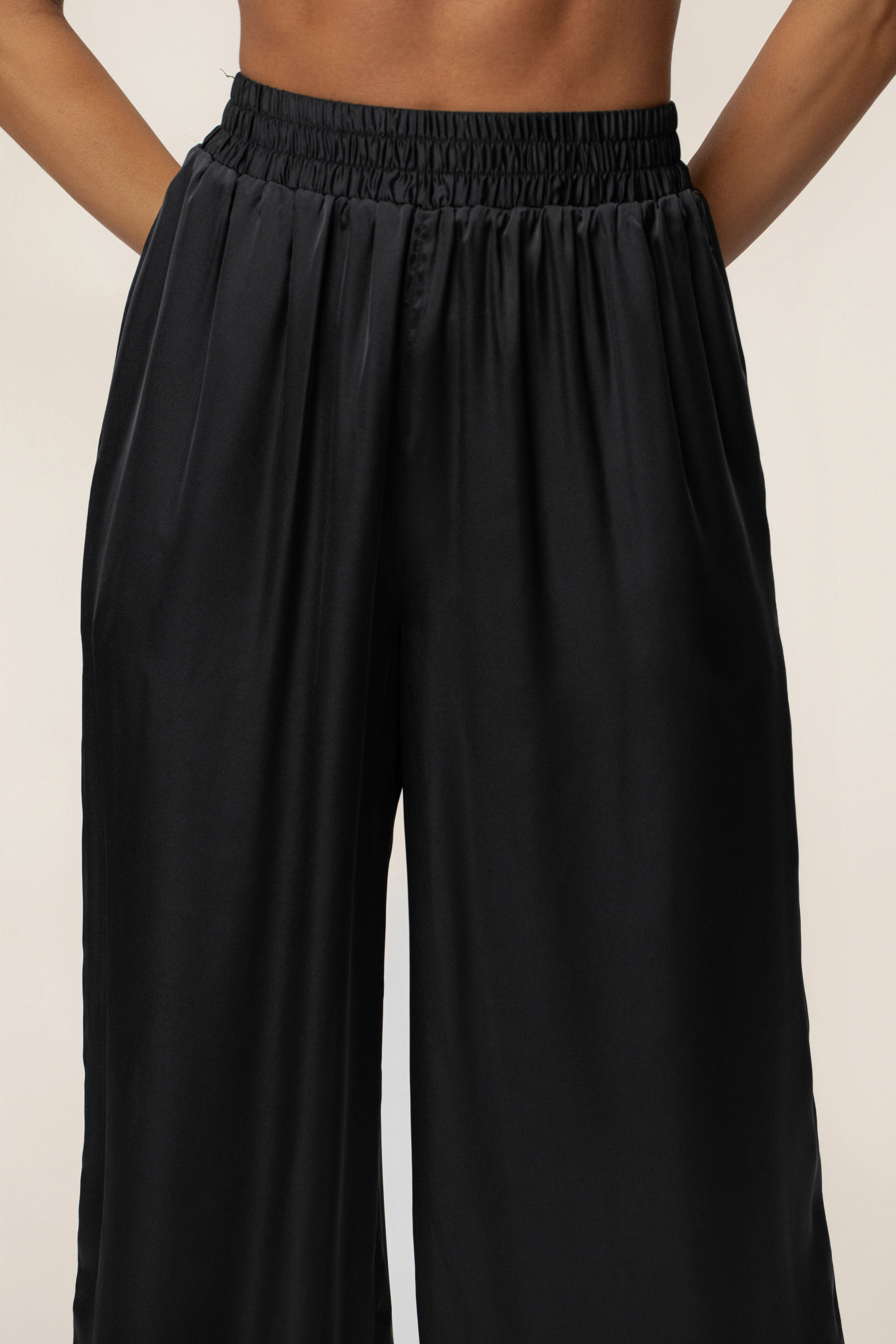 Black Jet Set Wide Leg Pants - Image 9