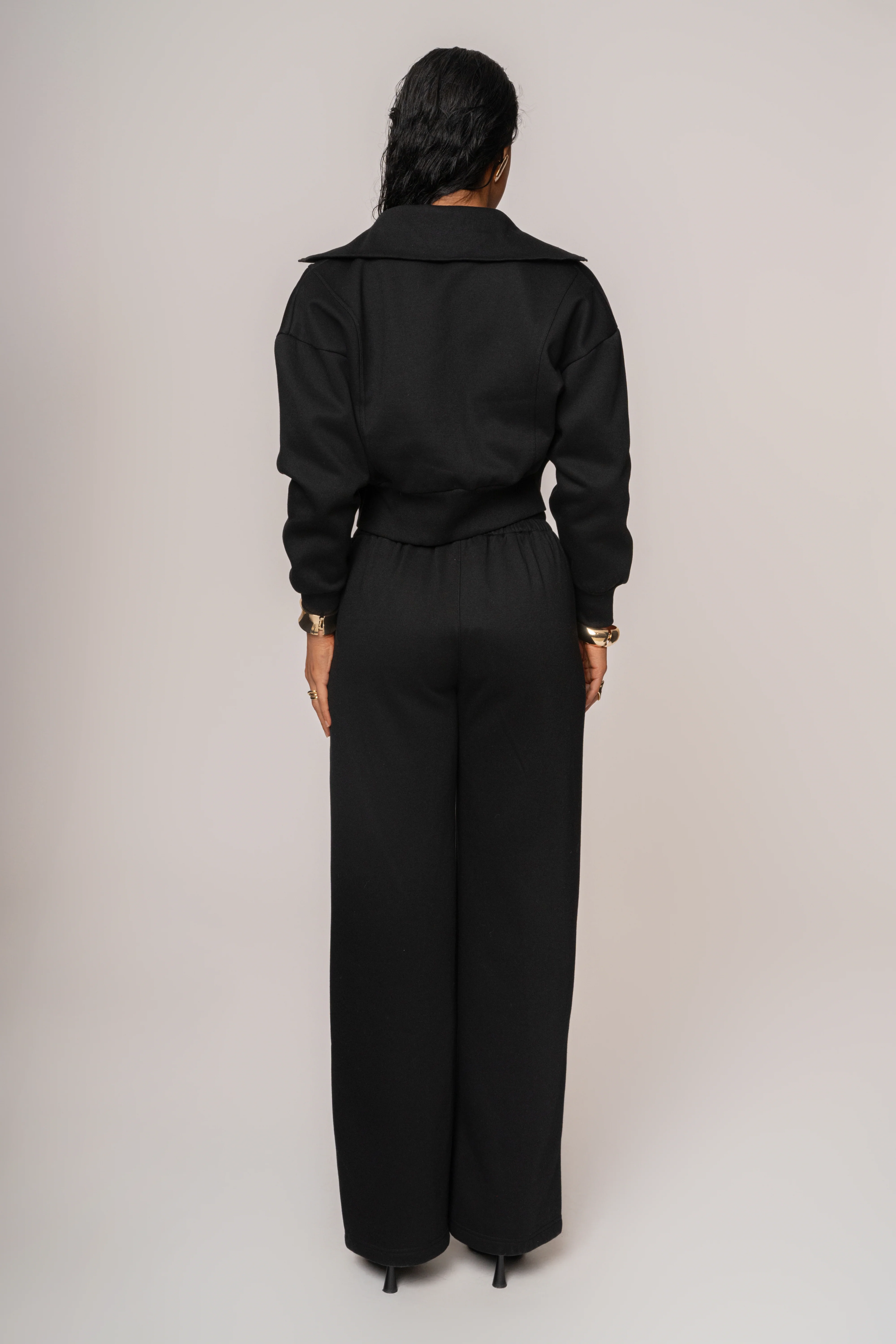 Black JLUXLABEL Logo Fleece Pants - Image 15