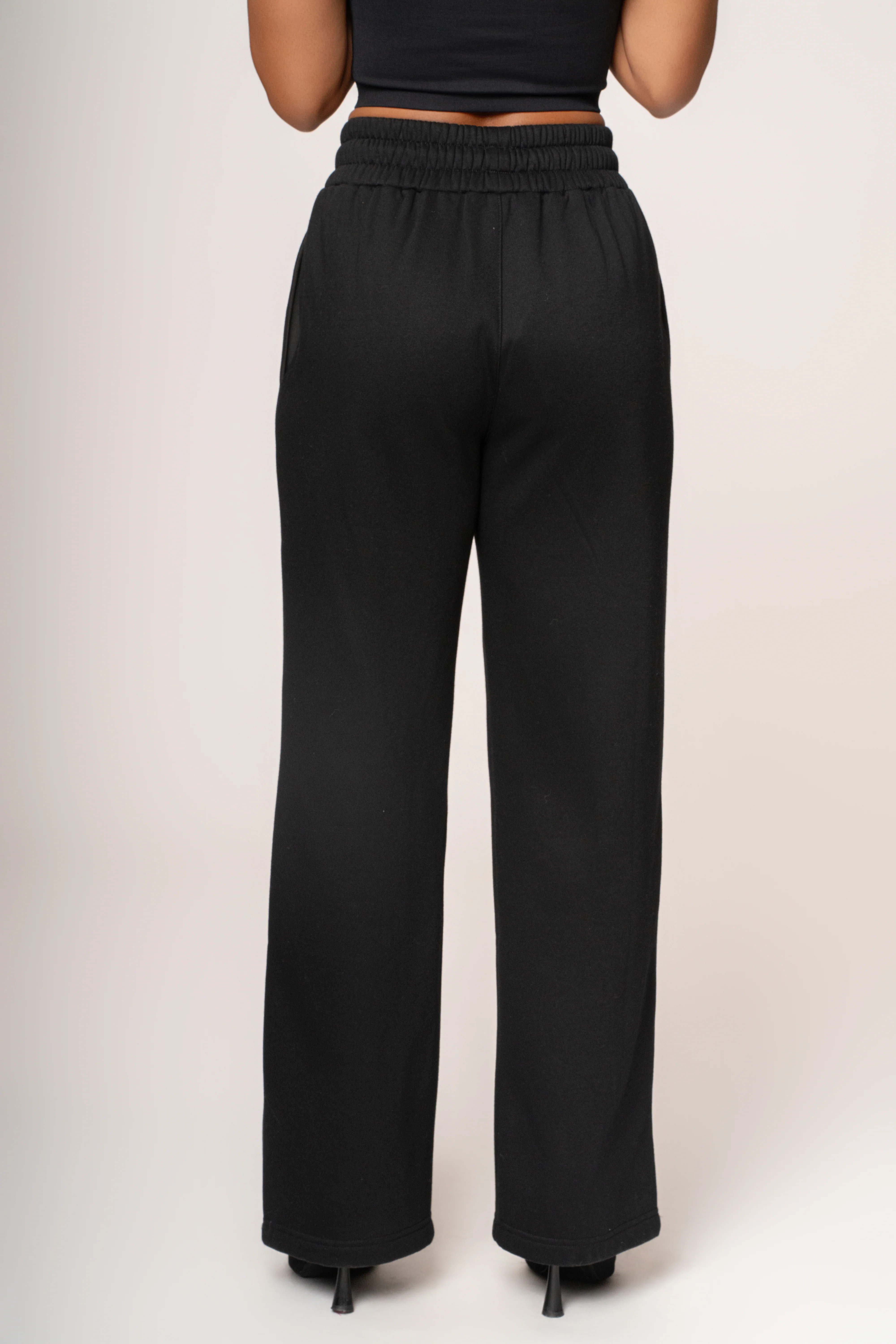 Black JLUXLABEL Logo Fleece Pants - Image 16