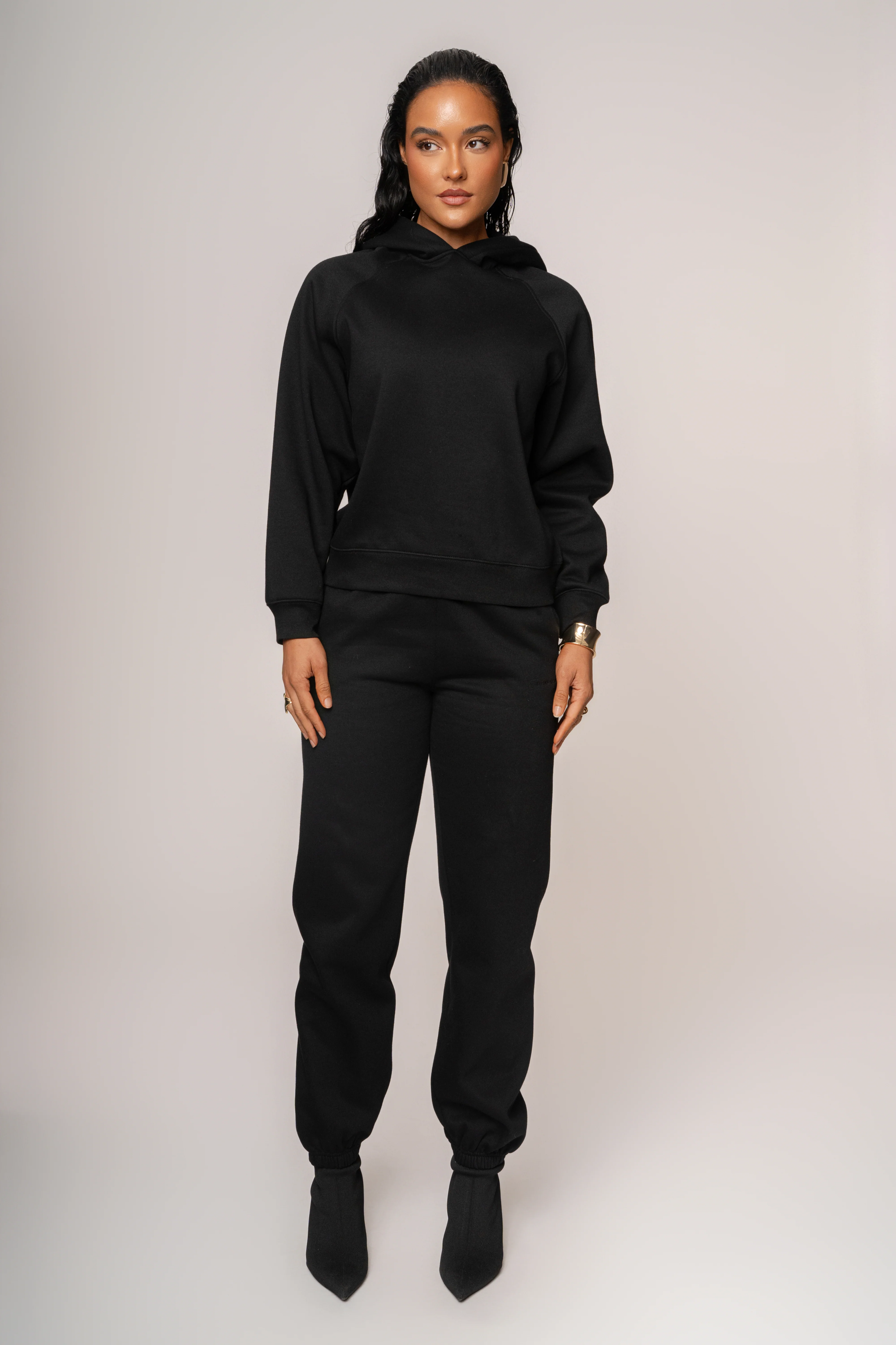 Black JLUXLABEL Logo Pullover Hoodie - Image 6