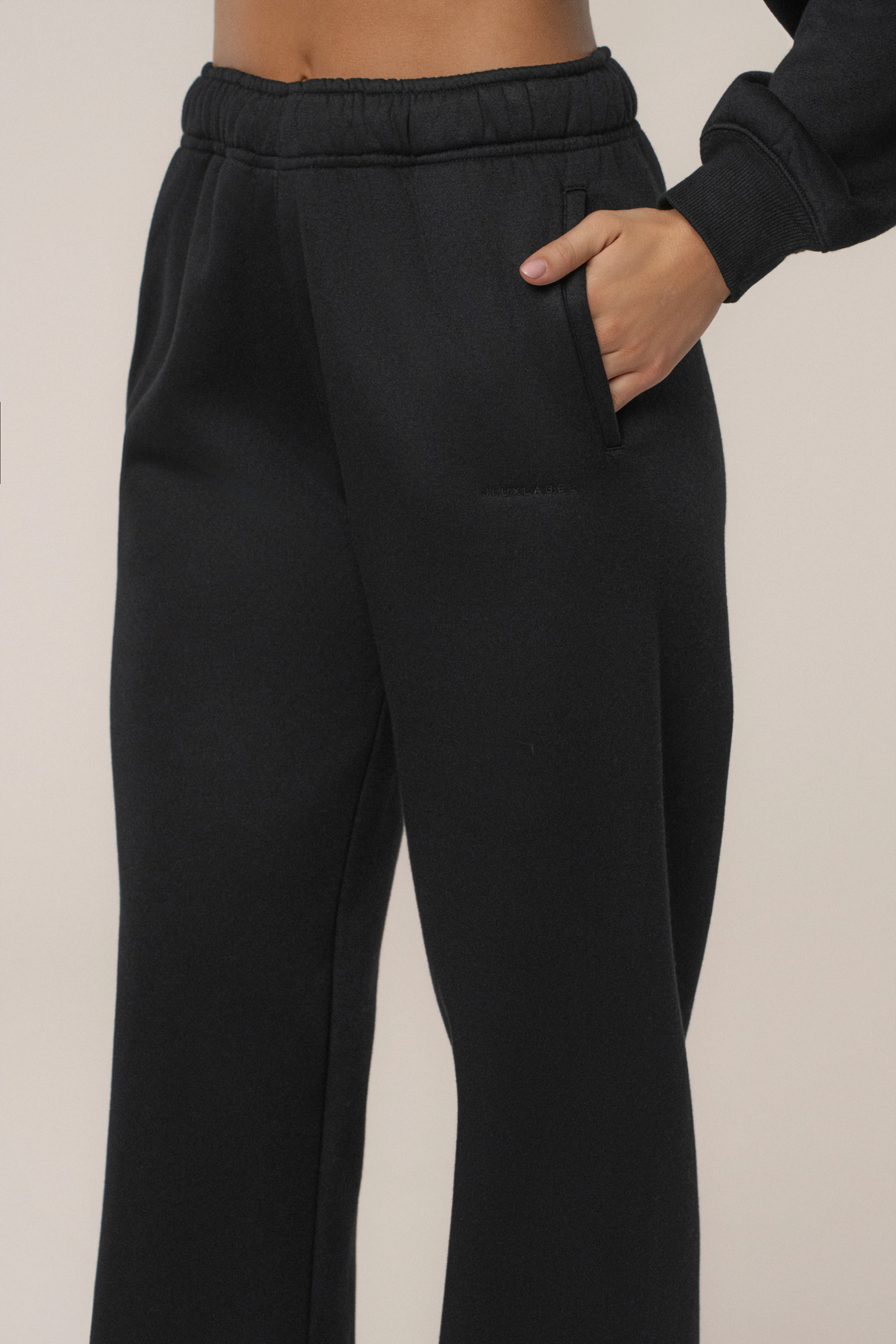 Black JLUXLABEL Logo Sweatpants - Image 11