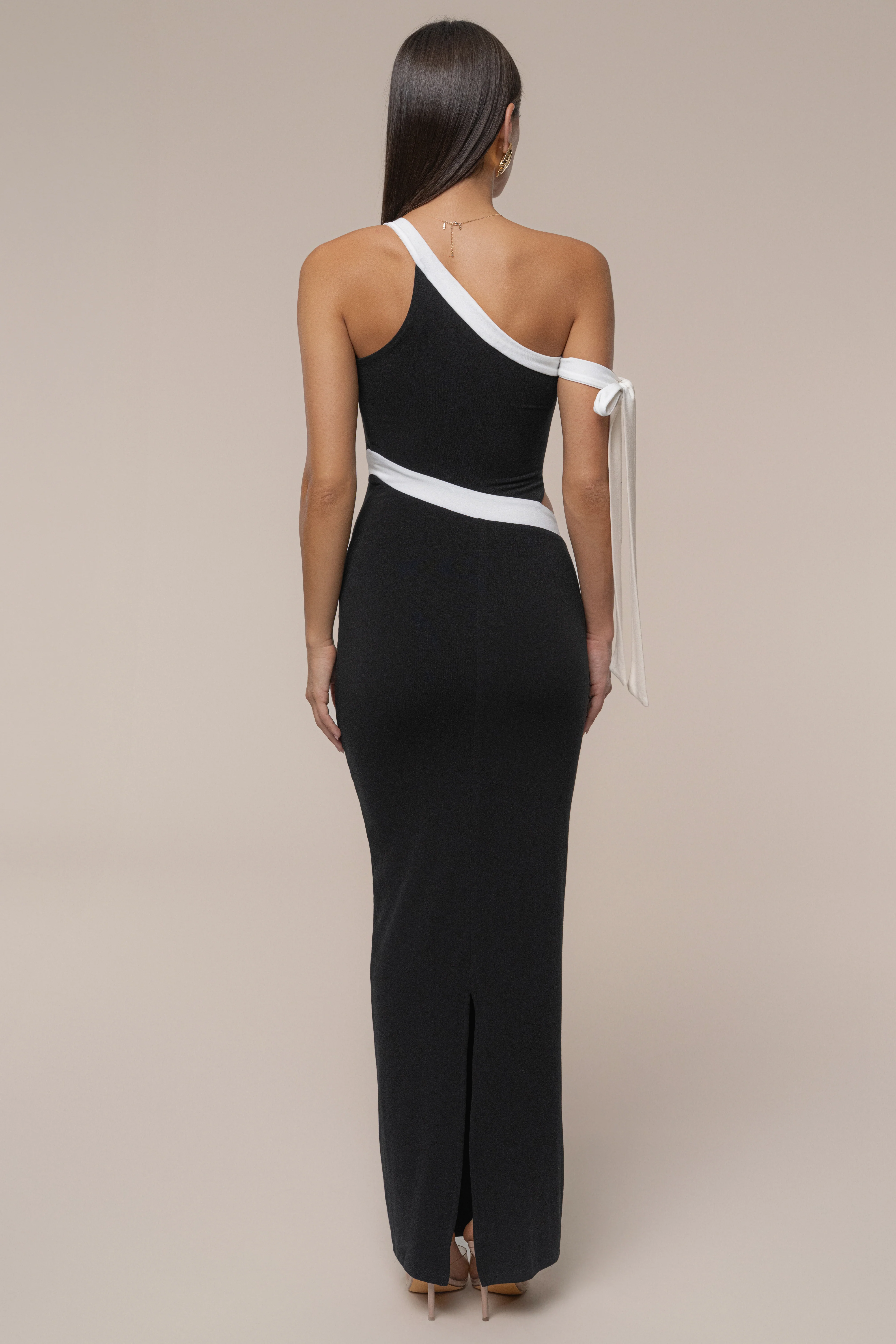 Black Jorden Contrast Maxi Dress - Image 7
