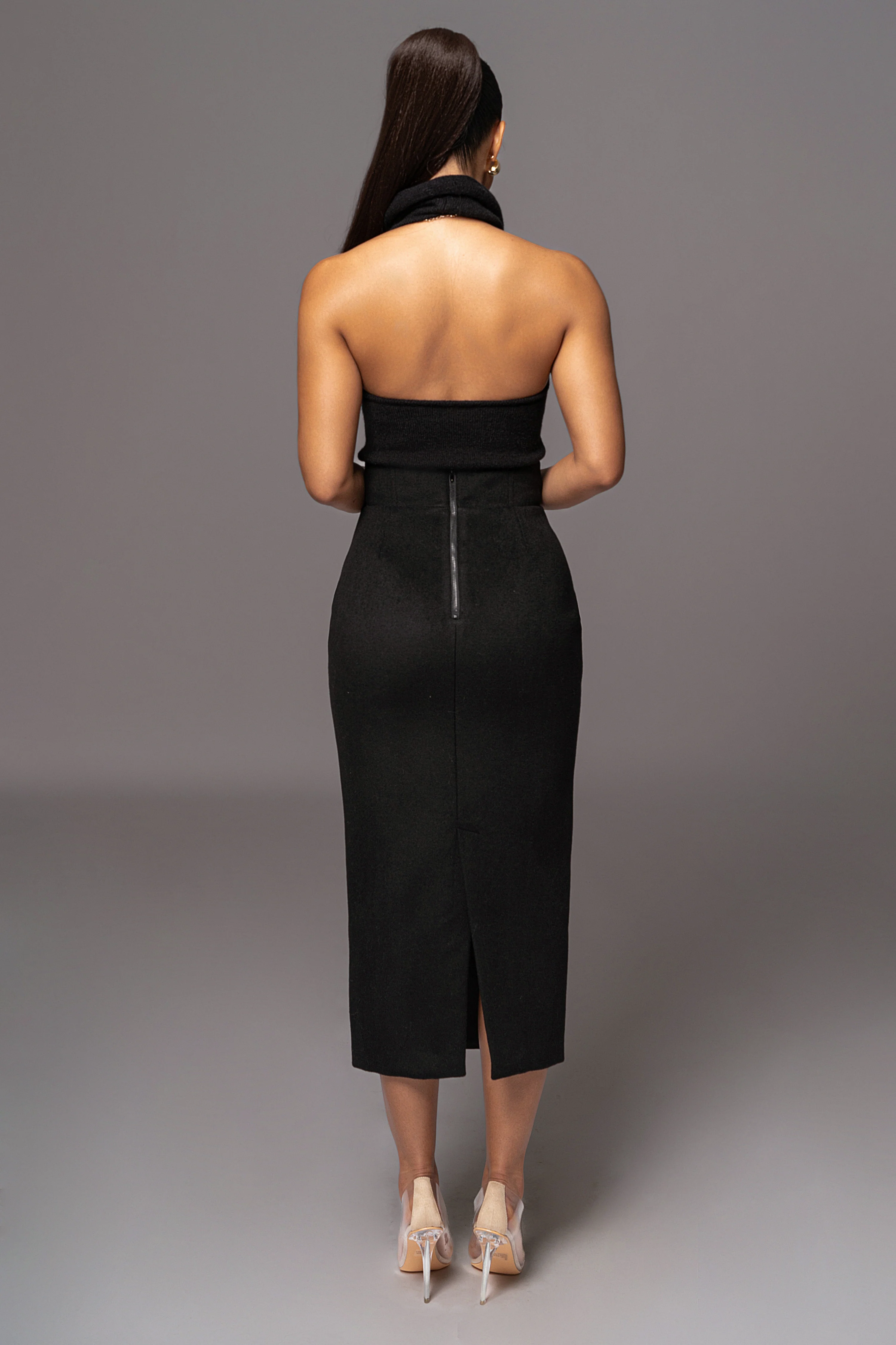 Black Joya Rib Knit Top - Image 14