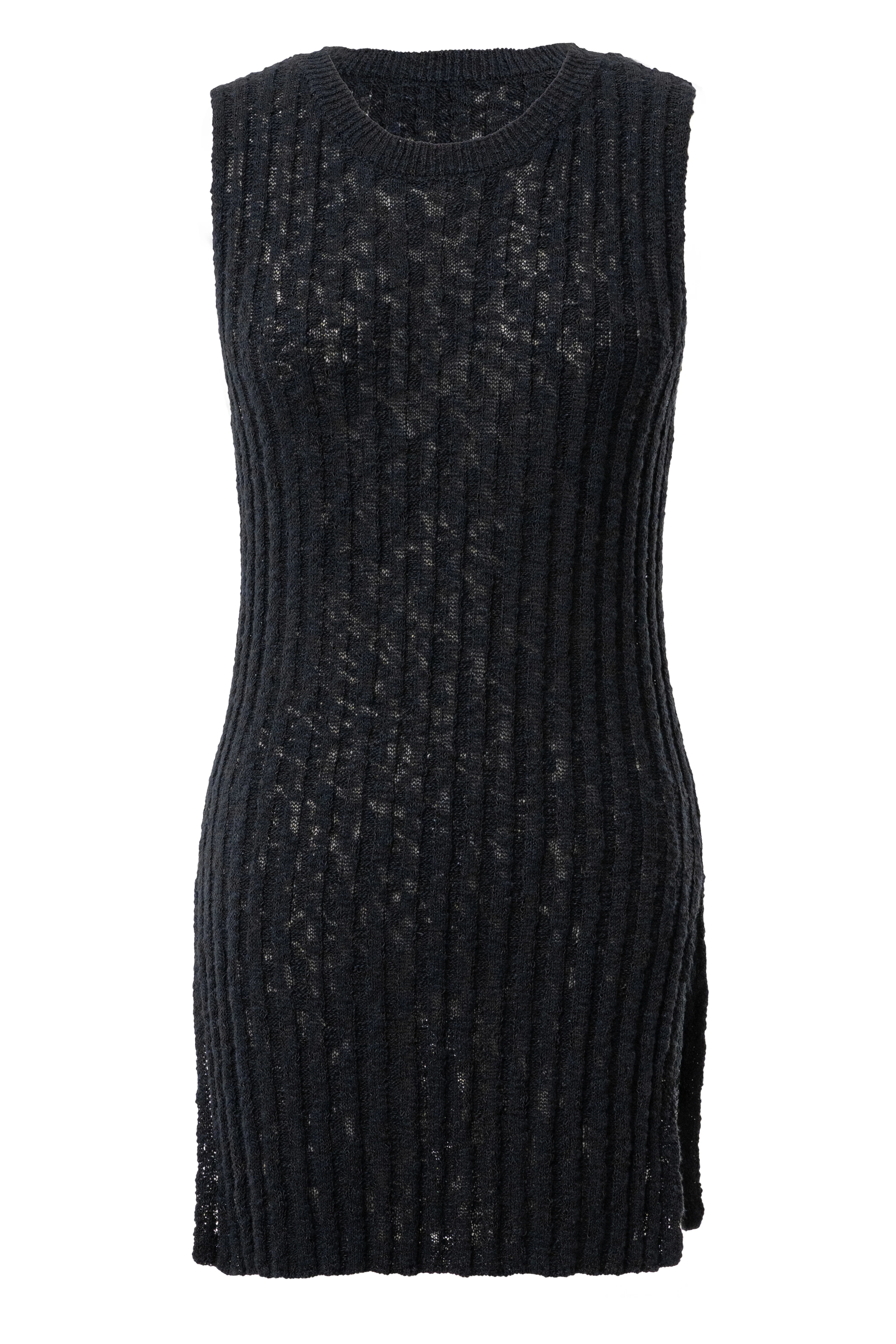 Black Kali Sleeveless Knit Top - Image 3