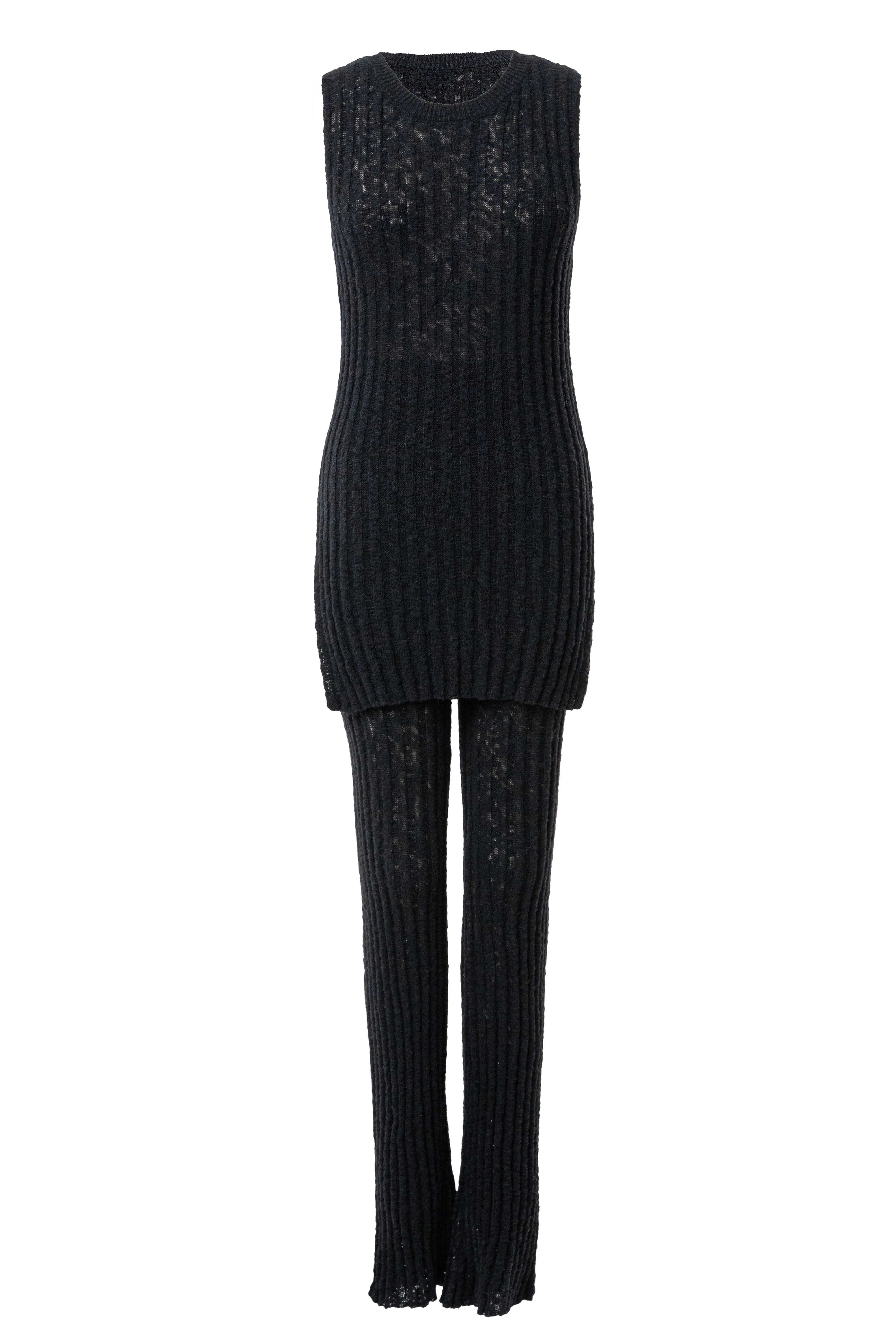 Black Kali Sleeveless Knit Top - Image 5
