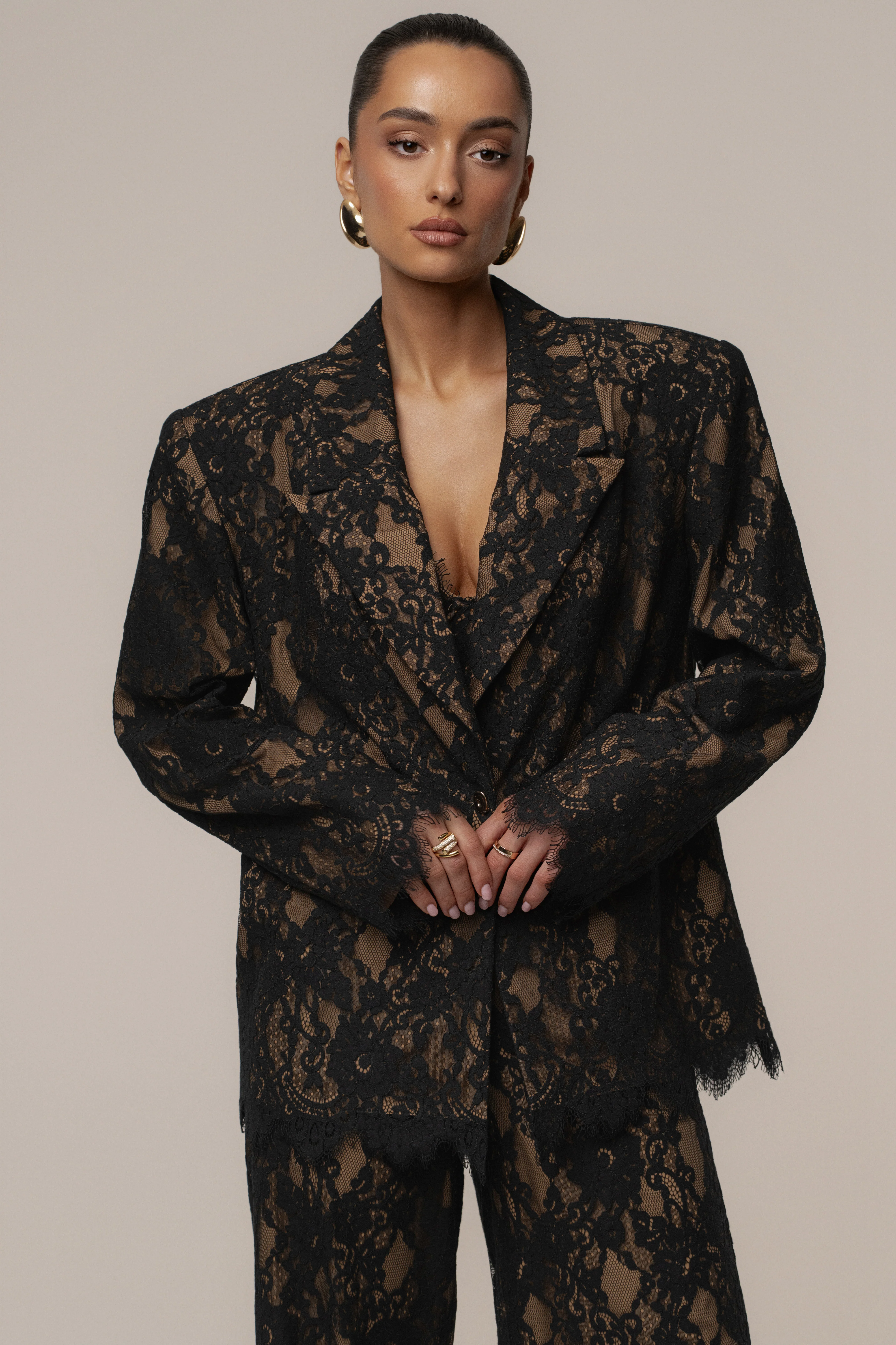 Black Lace And Desire Blazer - Image 3