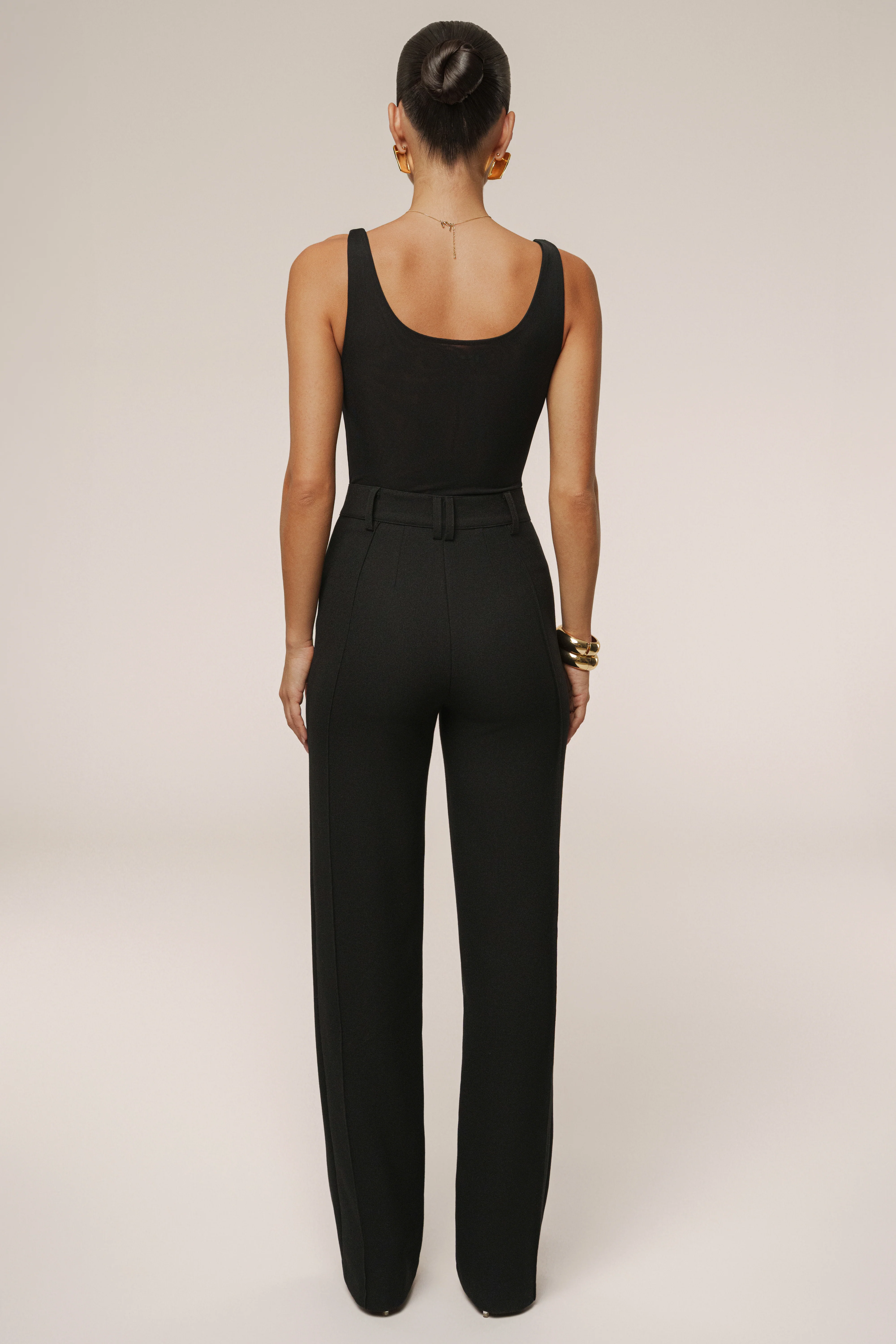 Black Mesh Essentials Tank Bodysuit Undergarment - Image 9