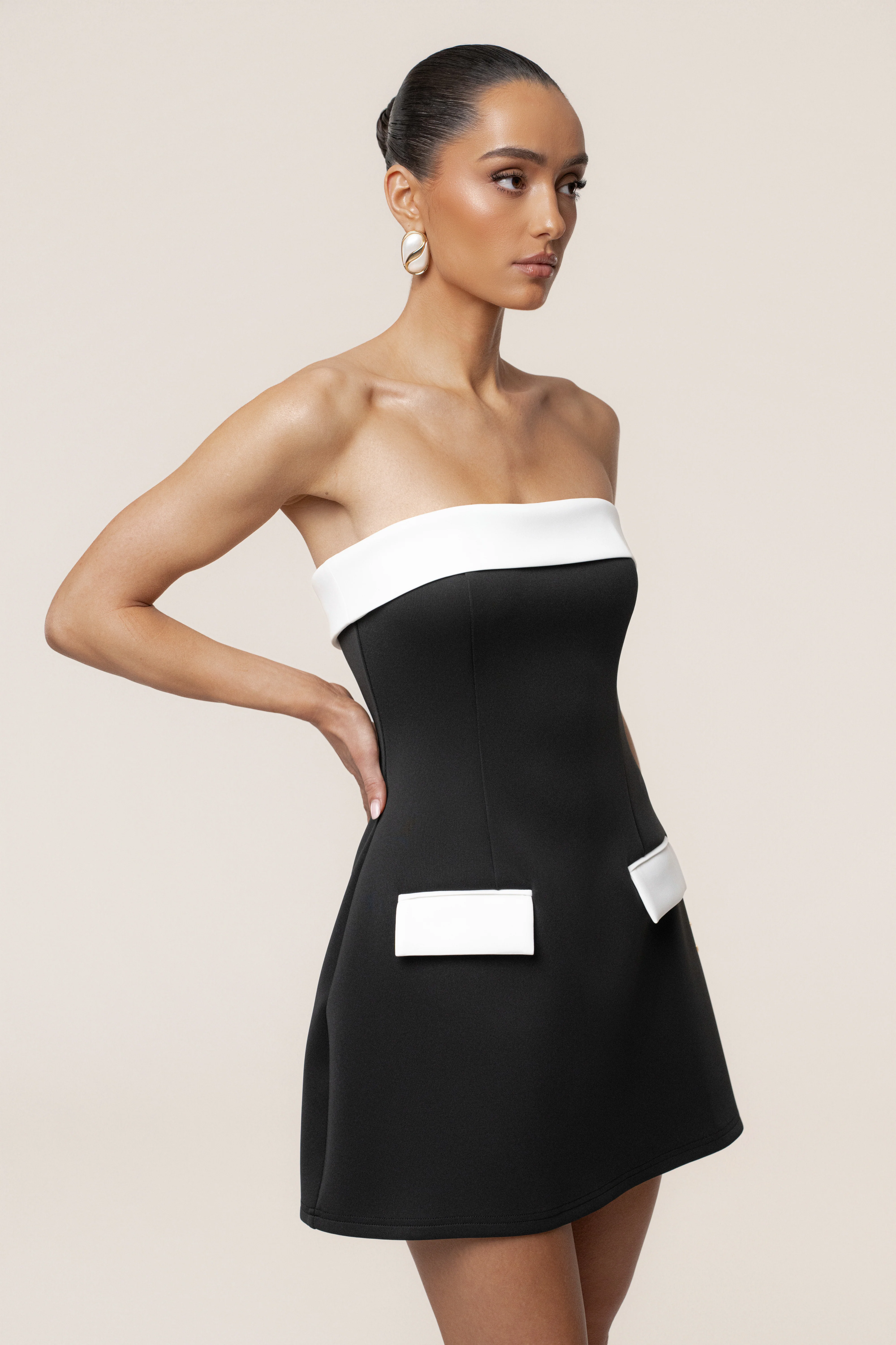 Black Midnight Toast Mini Dress - Image 5