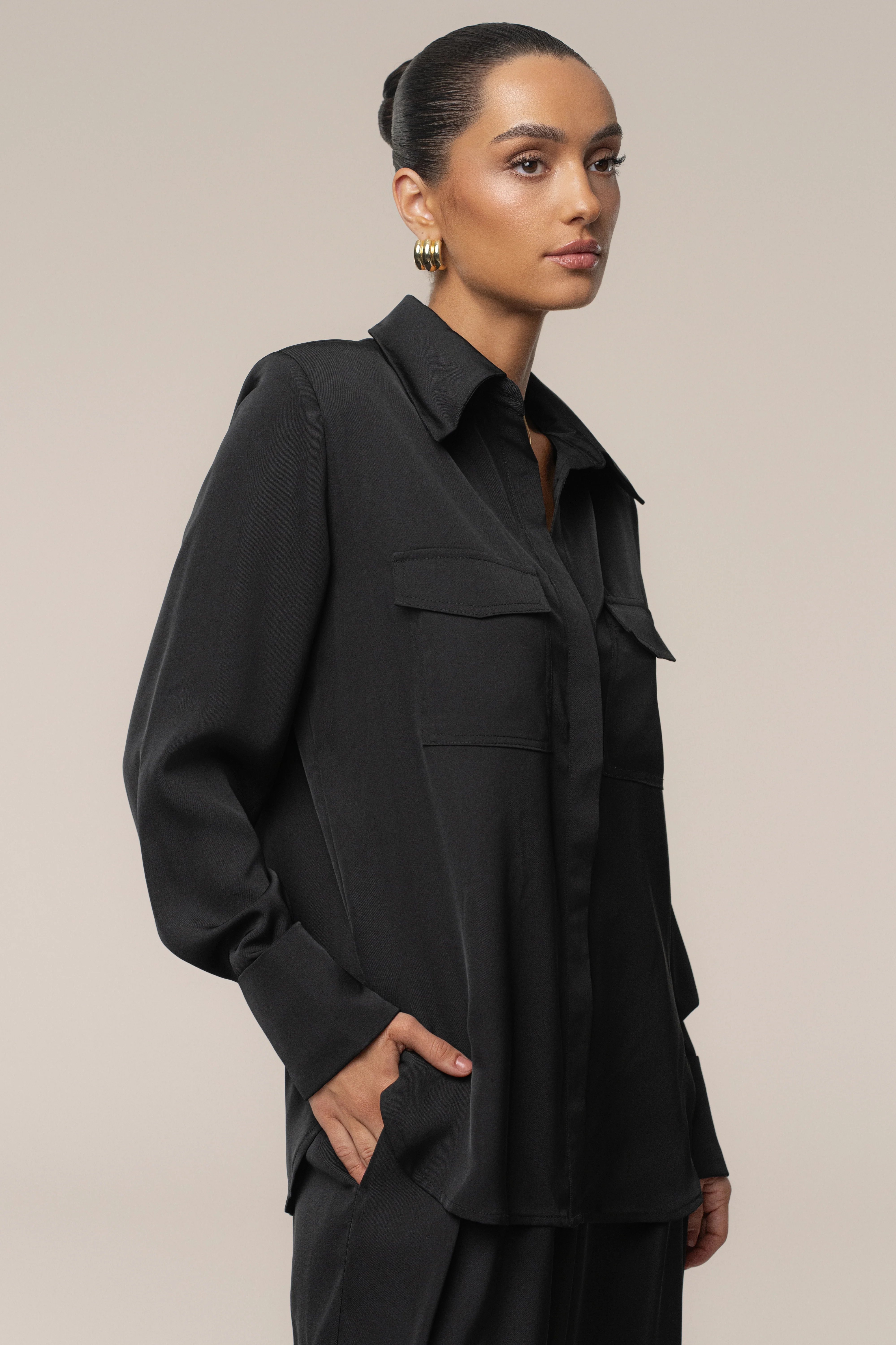 Black Misty Button Up - Image 4