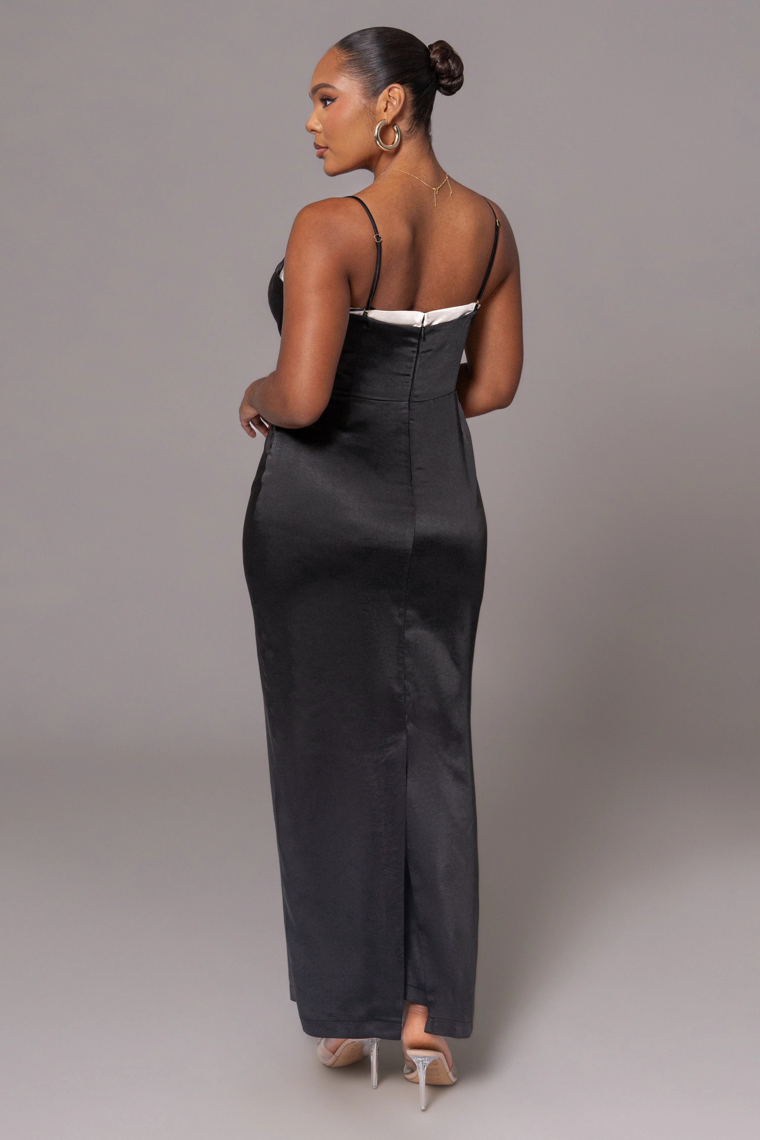 Black Moment In Time Maxi Dress - Image 8