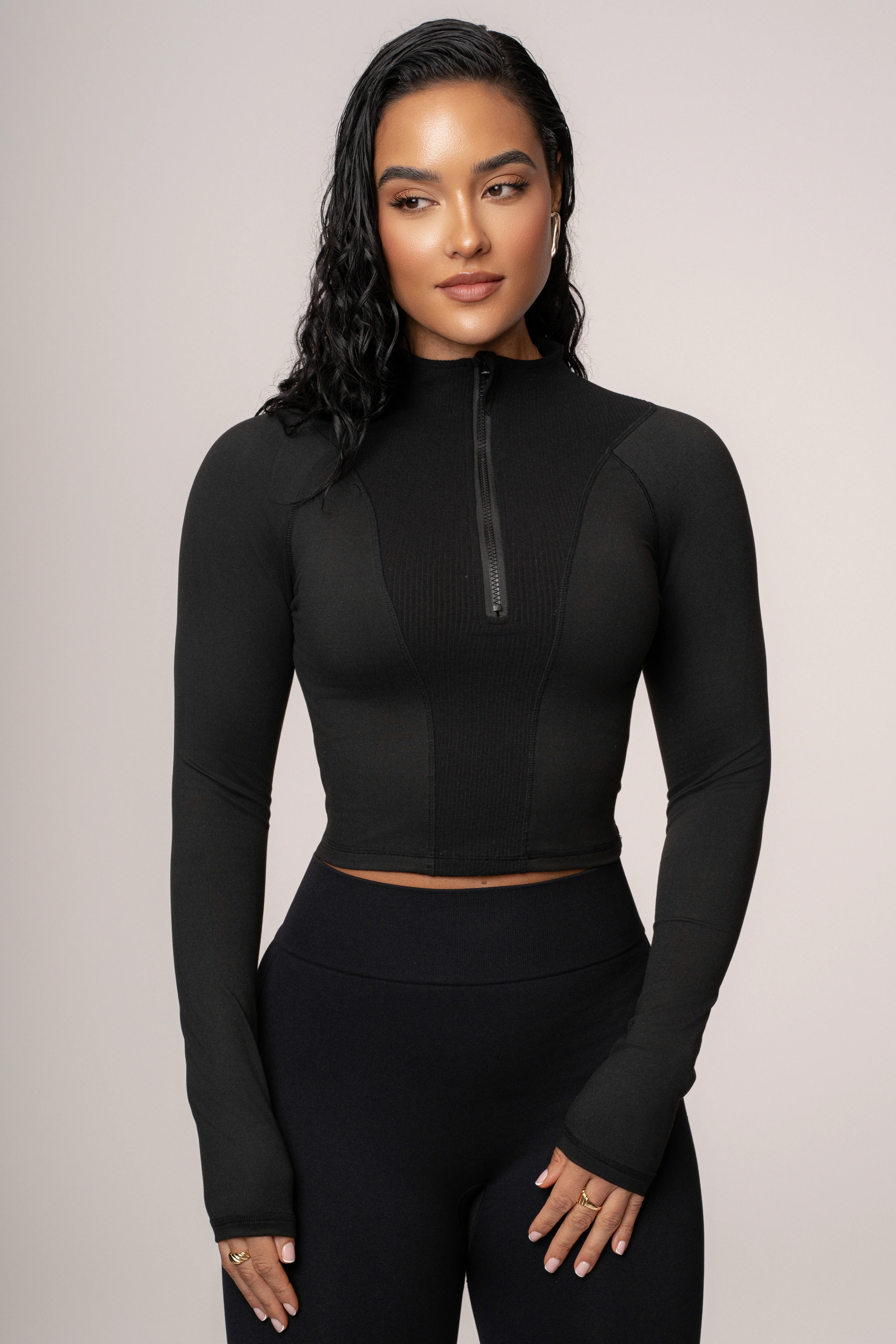 Black Momentum Ribbed Top - Image 5