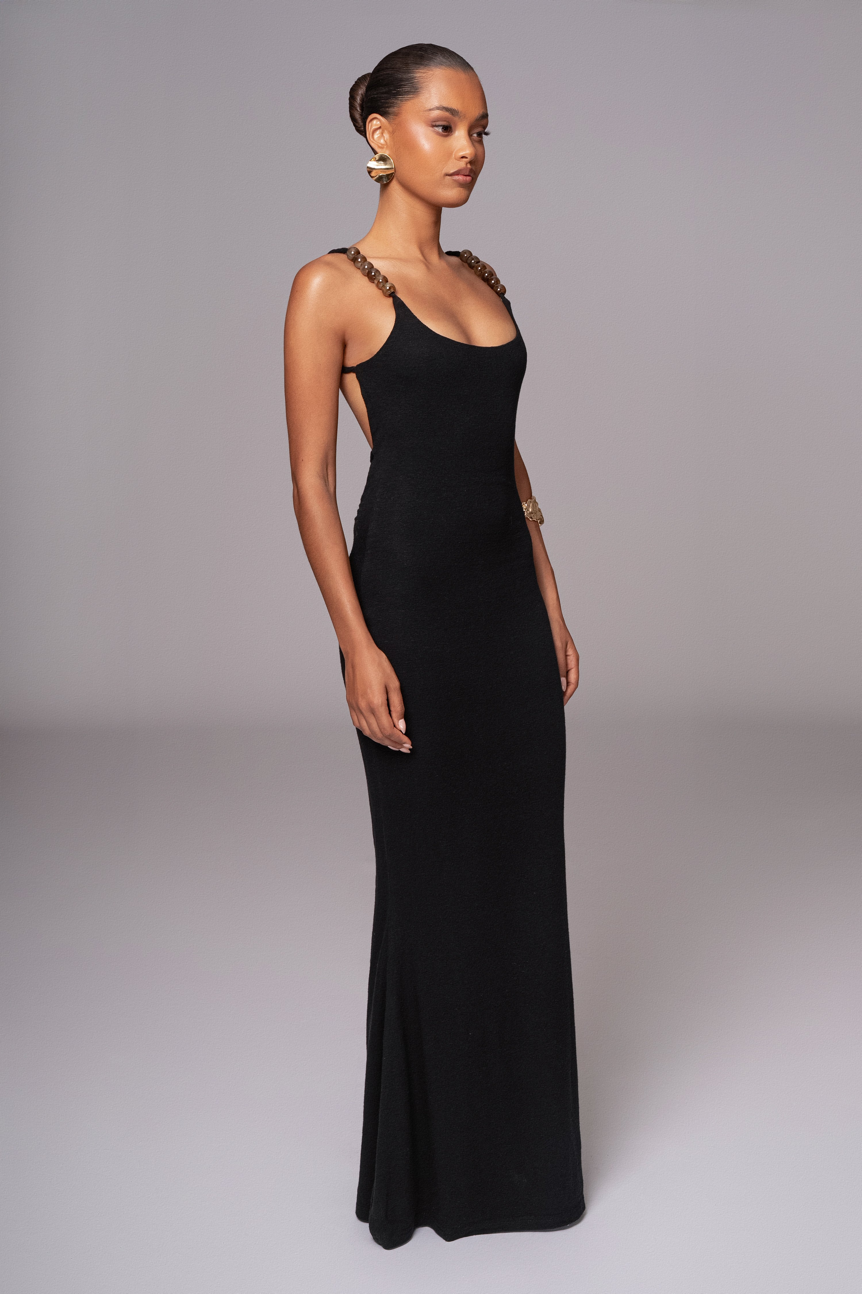 Black Nautical Escape Maxi Dress - Image 9