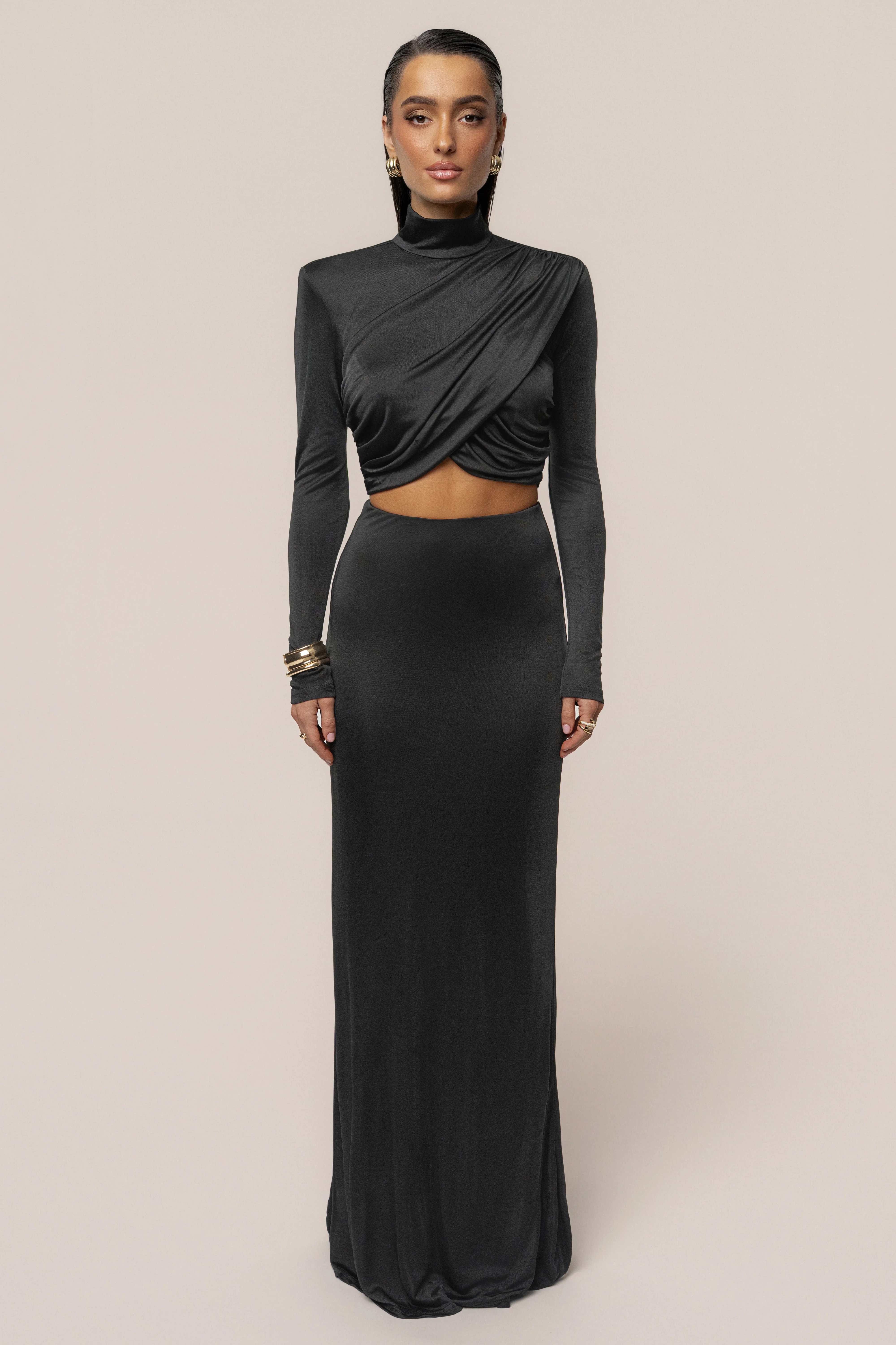 Black Nessa Slinky Top - Image 3