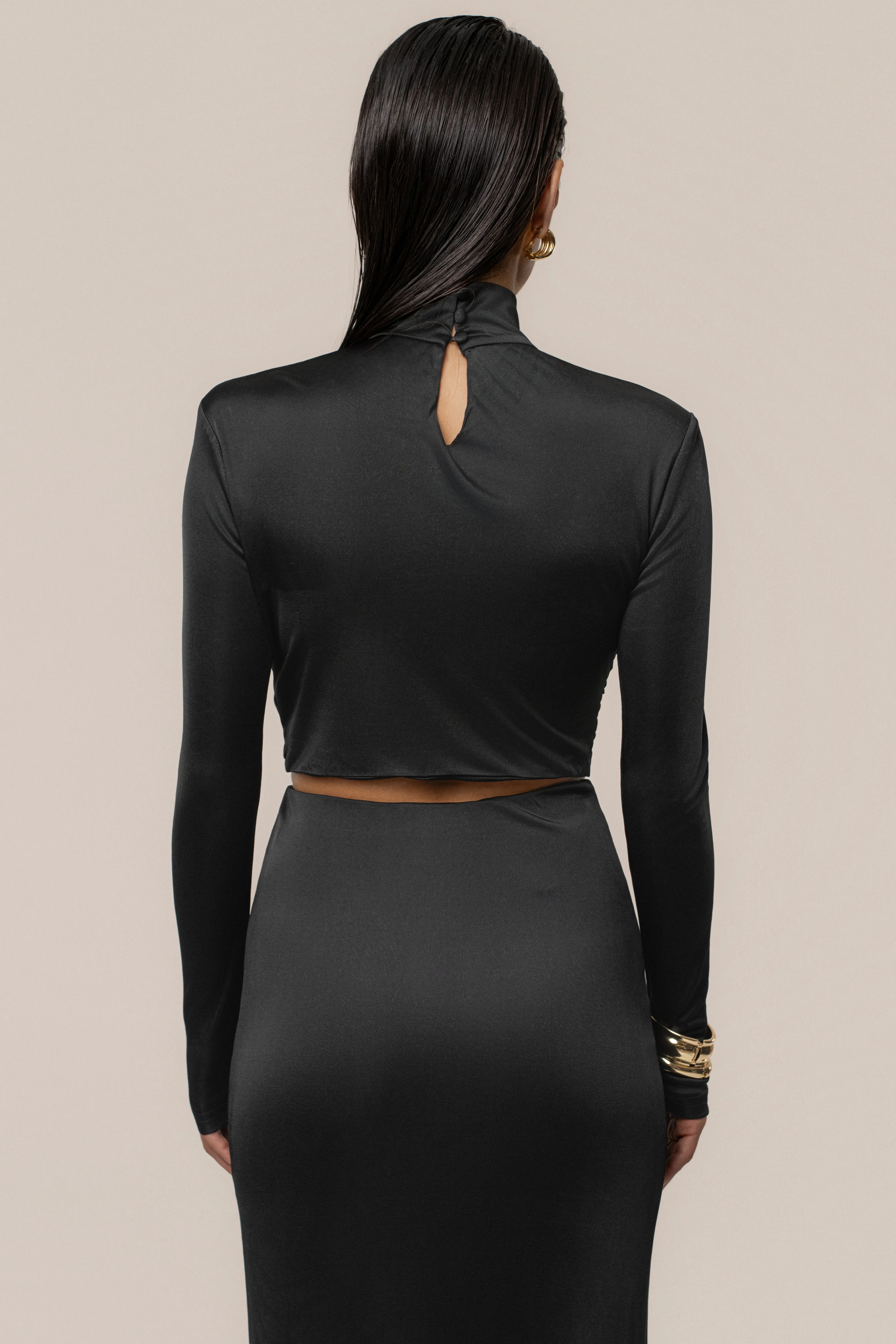 Black Nessa Slinky Top - Image 6