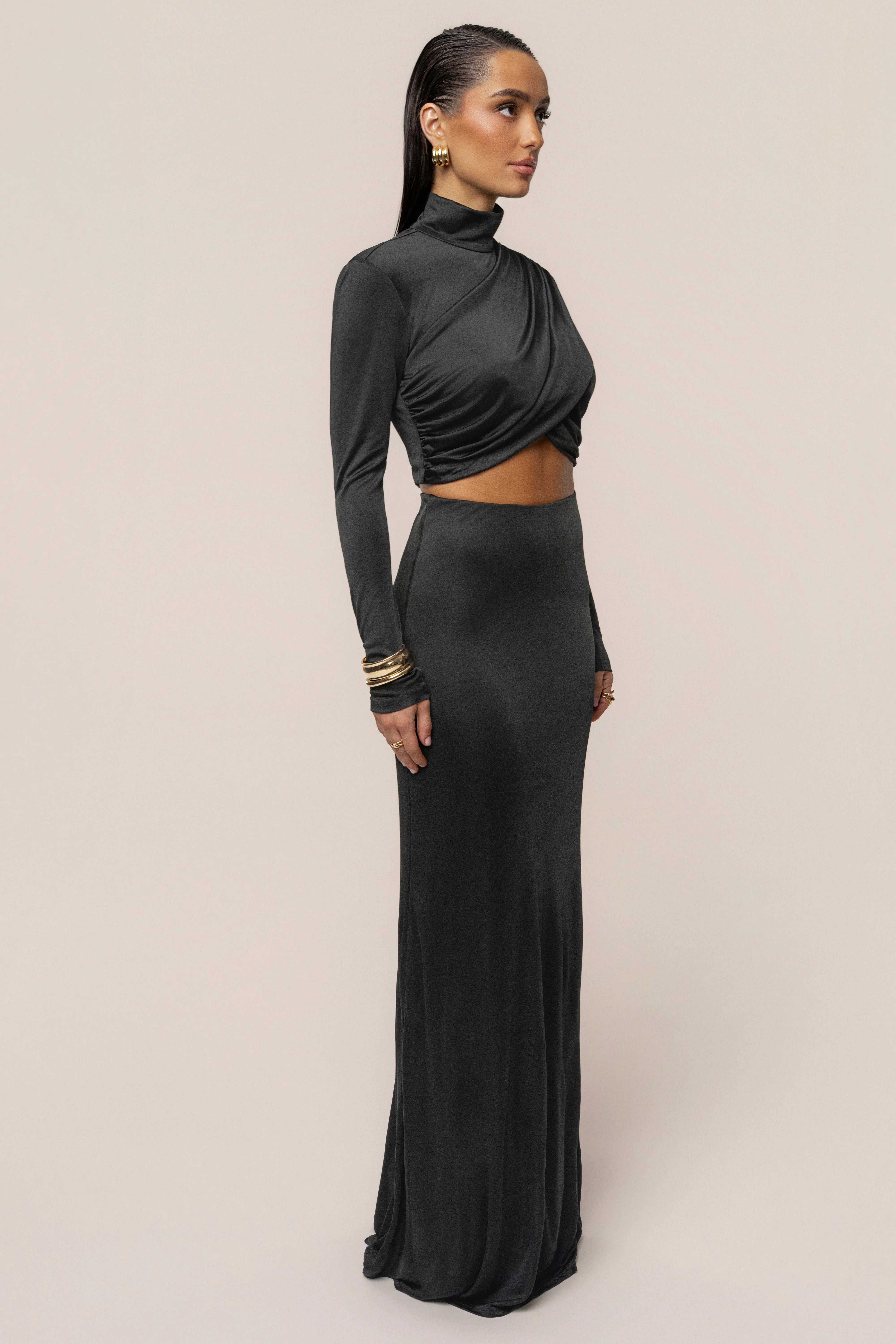 Black Nessa Slinky Top - Image 7