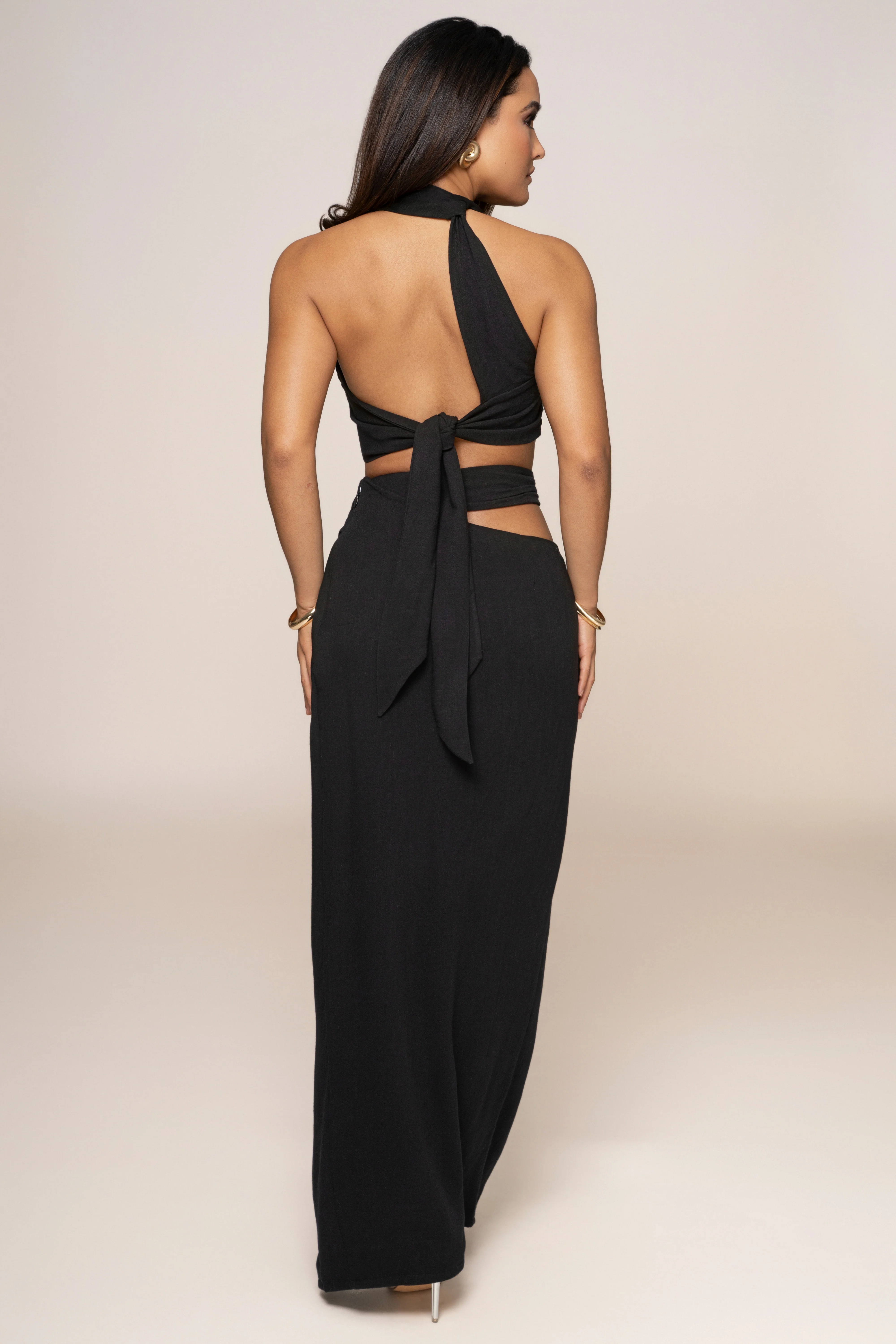 Black New Age Two Piece Skirt Set - Image 13