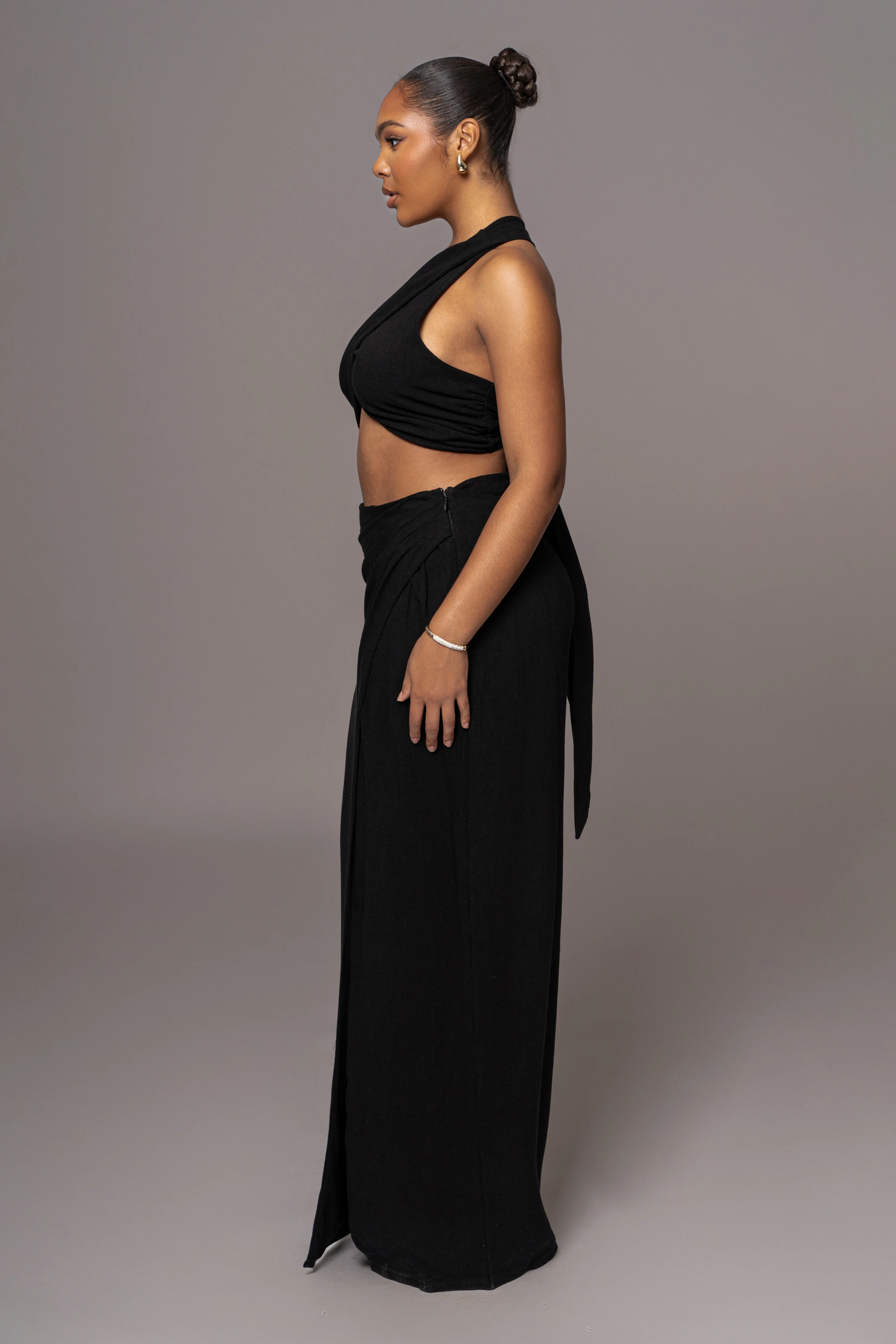 Black New Age Two Piece Skirt Set - Image 16