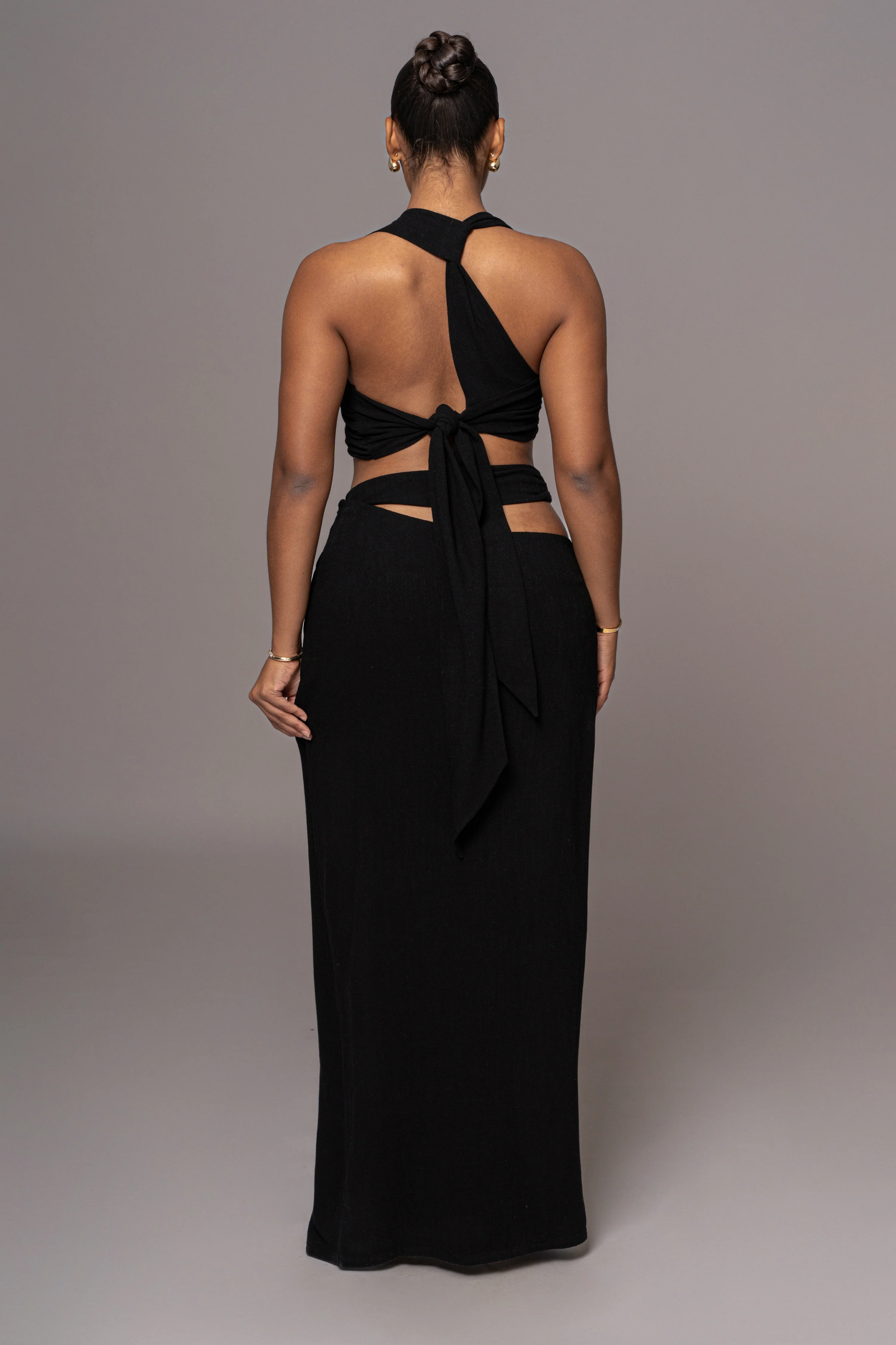 Black New Age Two Piece Skirt Set - Image 19