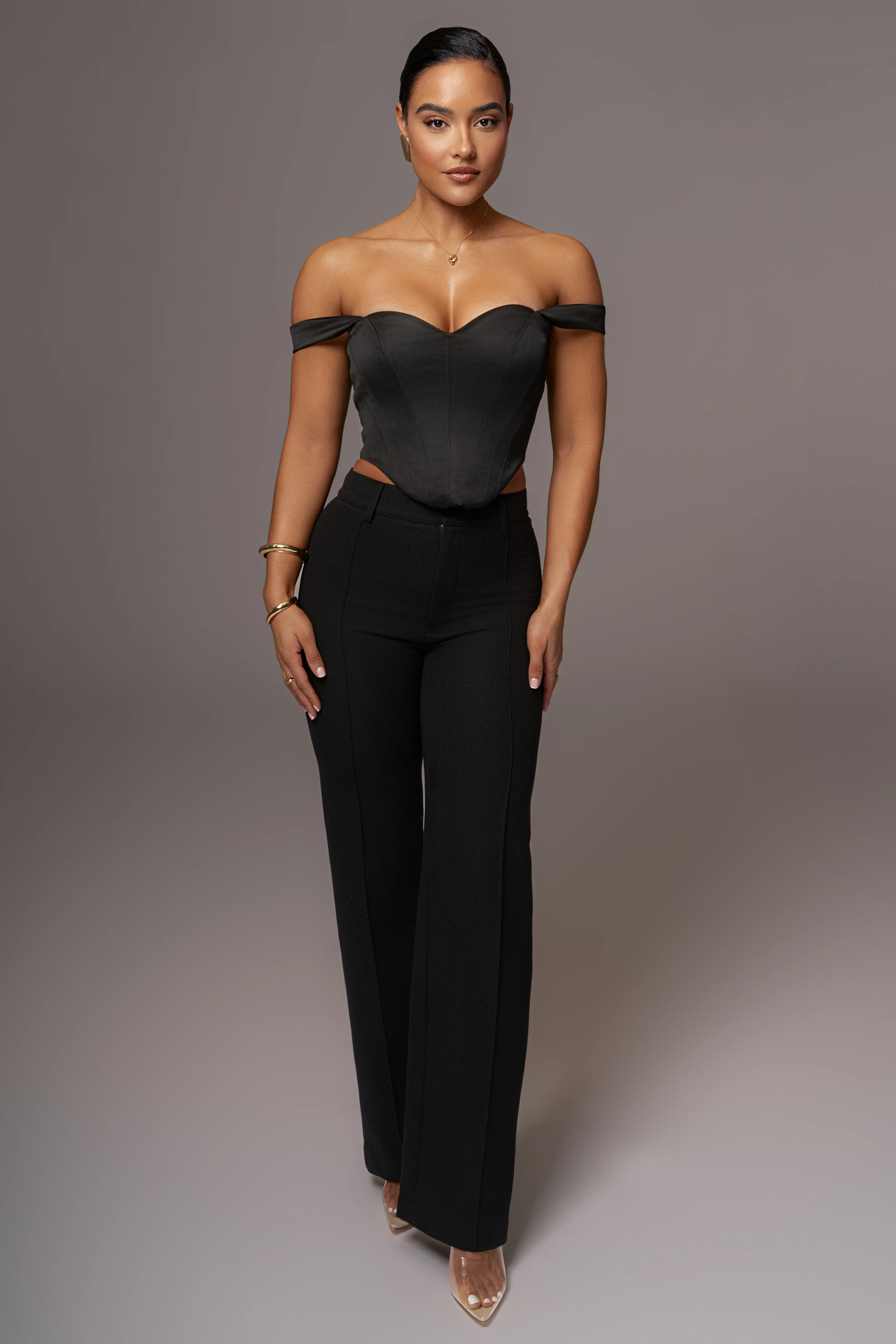Black Nickie Lace Back Top - Image 3