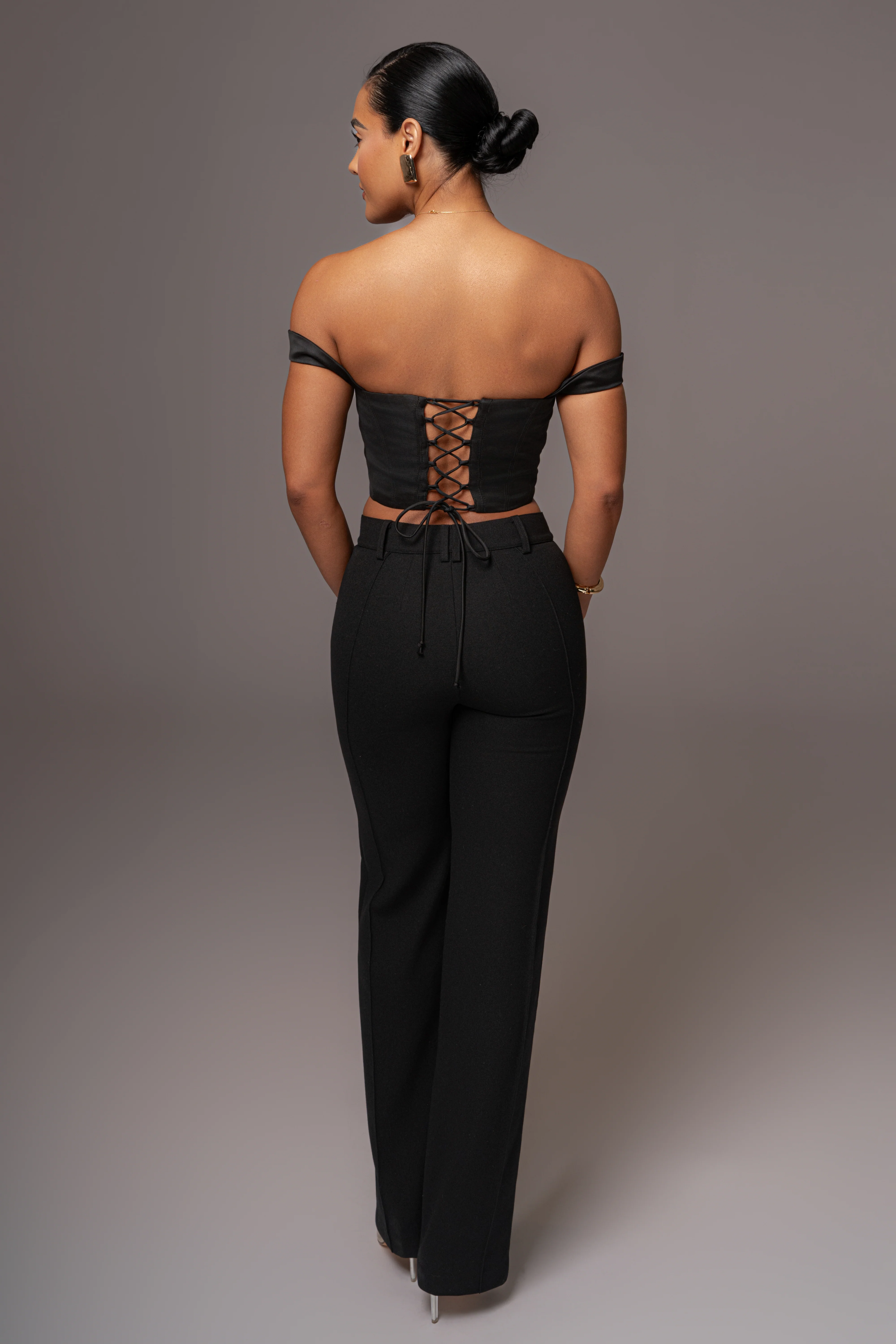 Black Nickie Lace Back Top - Image 8