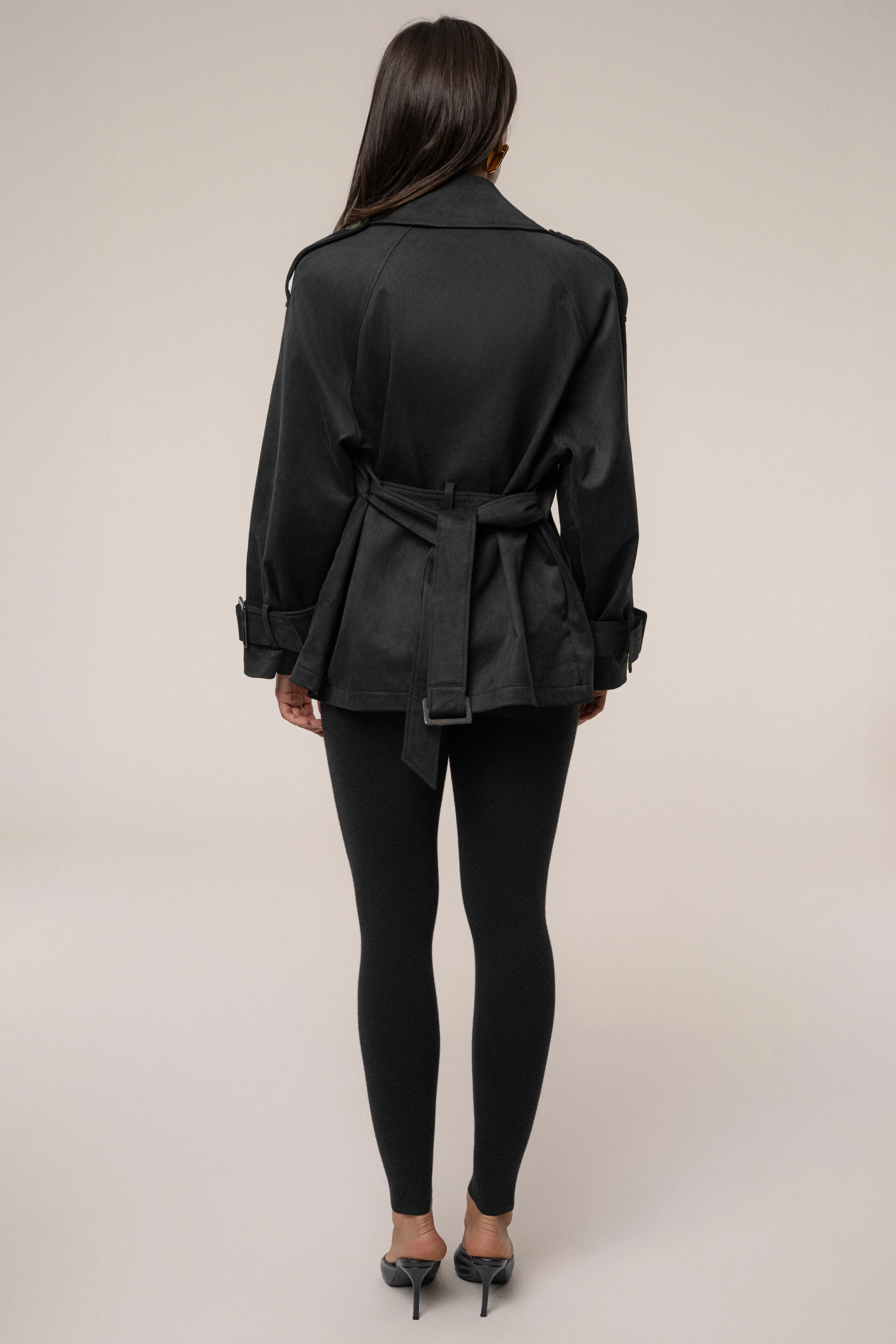 Black Nightfall Suede Jacket - Image 11