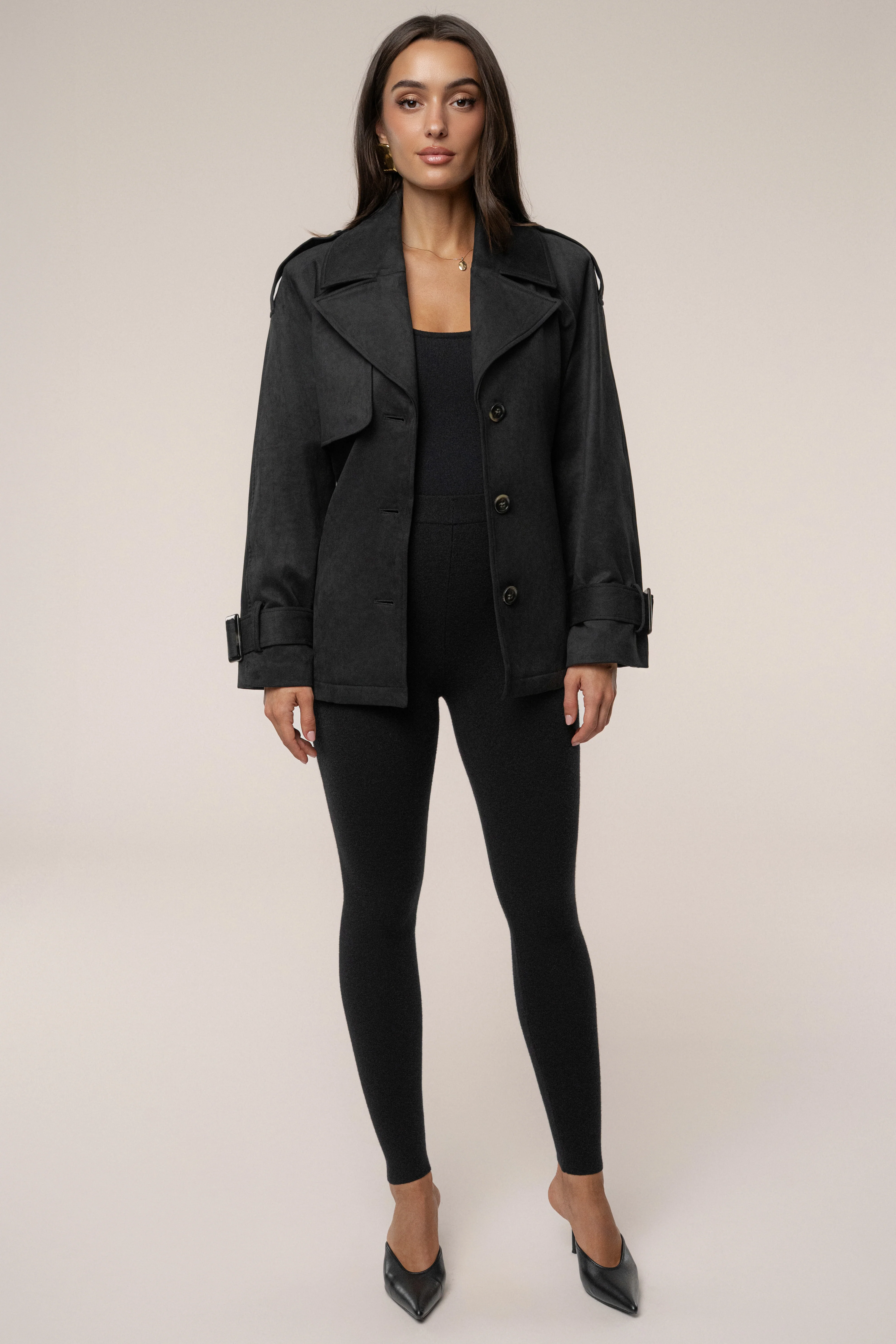 Black Nightfall Suede Jacket - Image 4