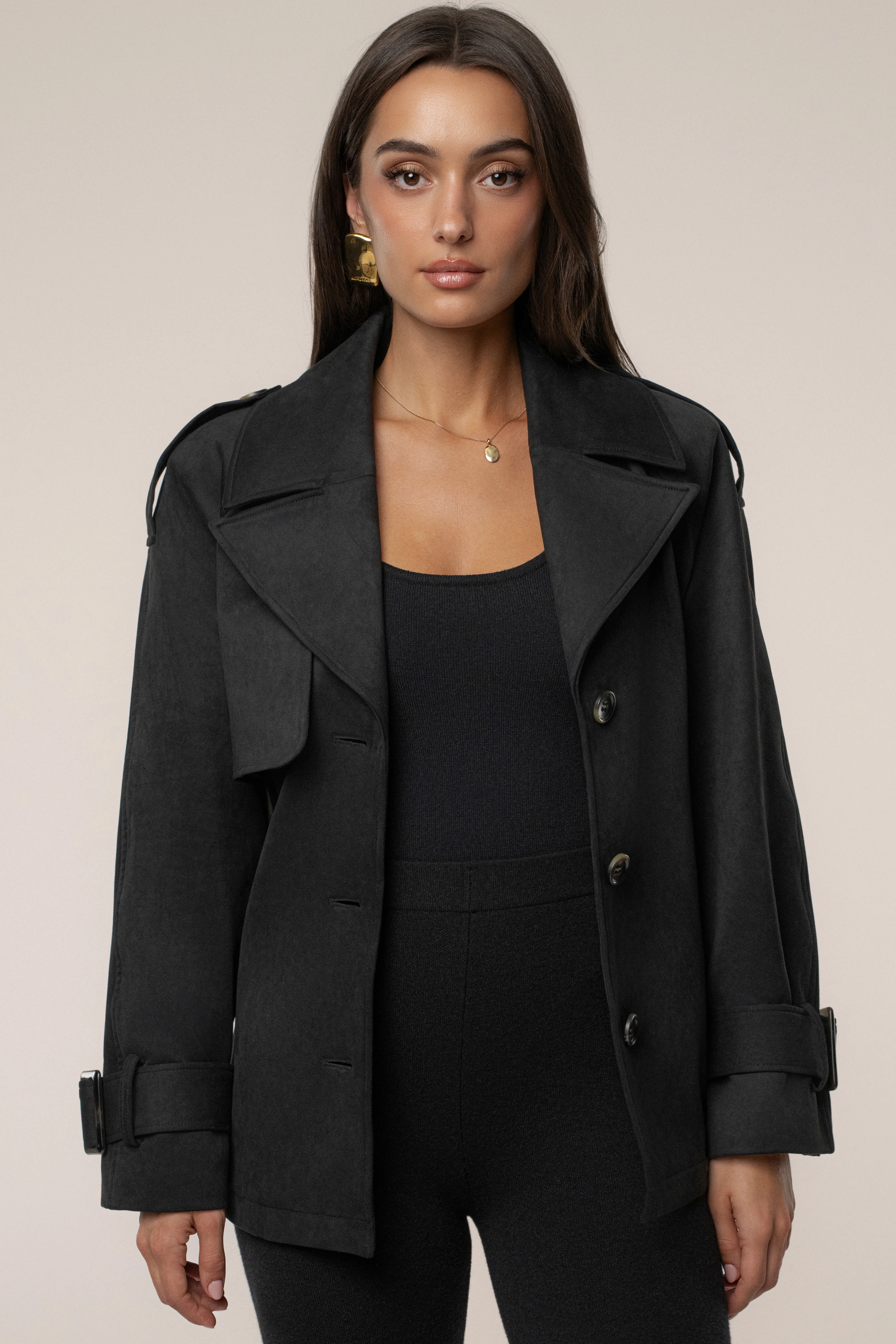 Black Nightfall Suede Jacket - Image 5