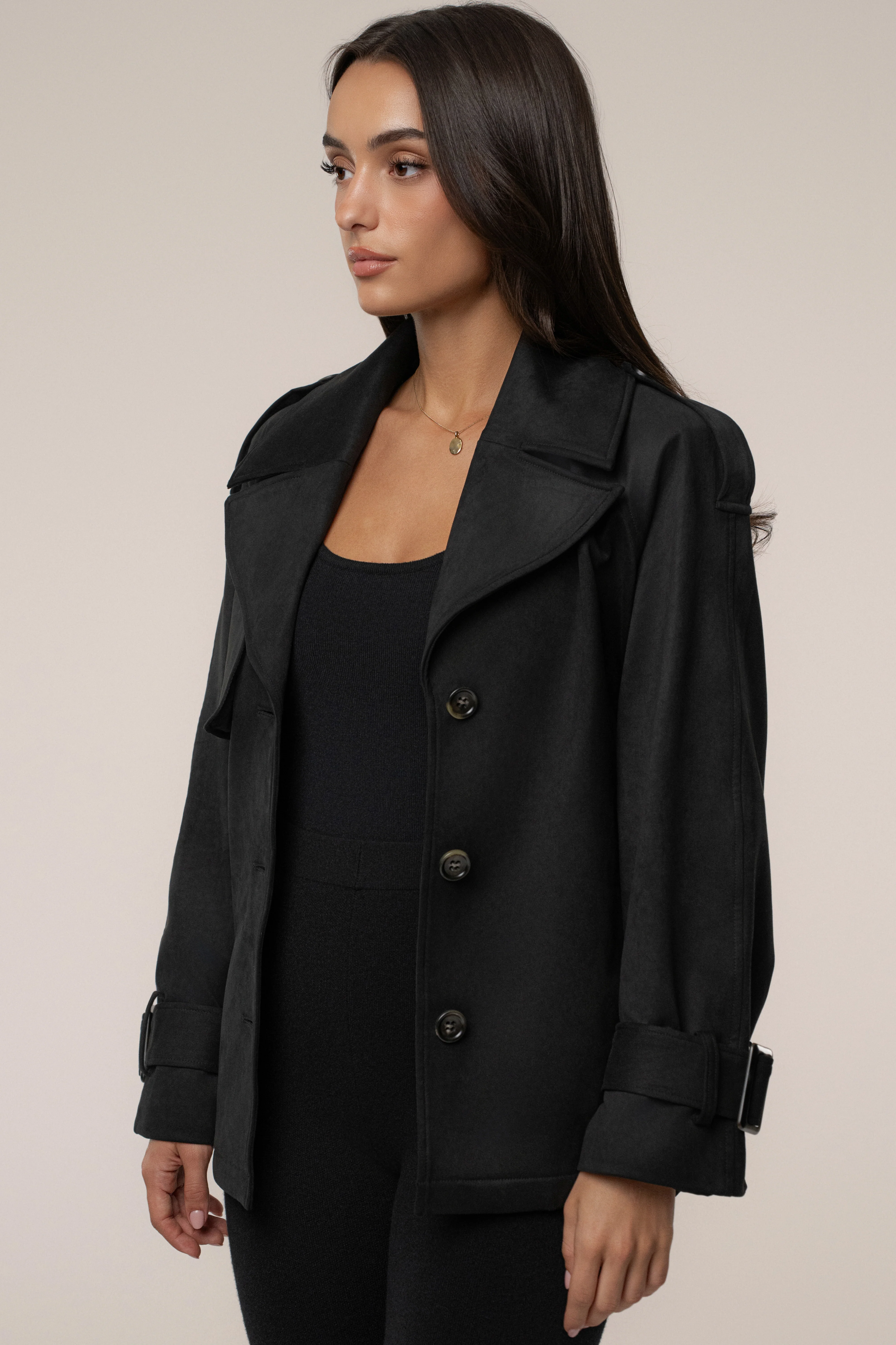 Black Nightfall Suede Jacket - Image 7