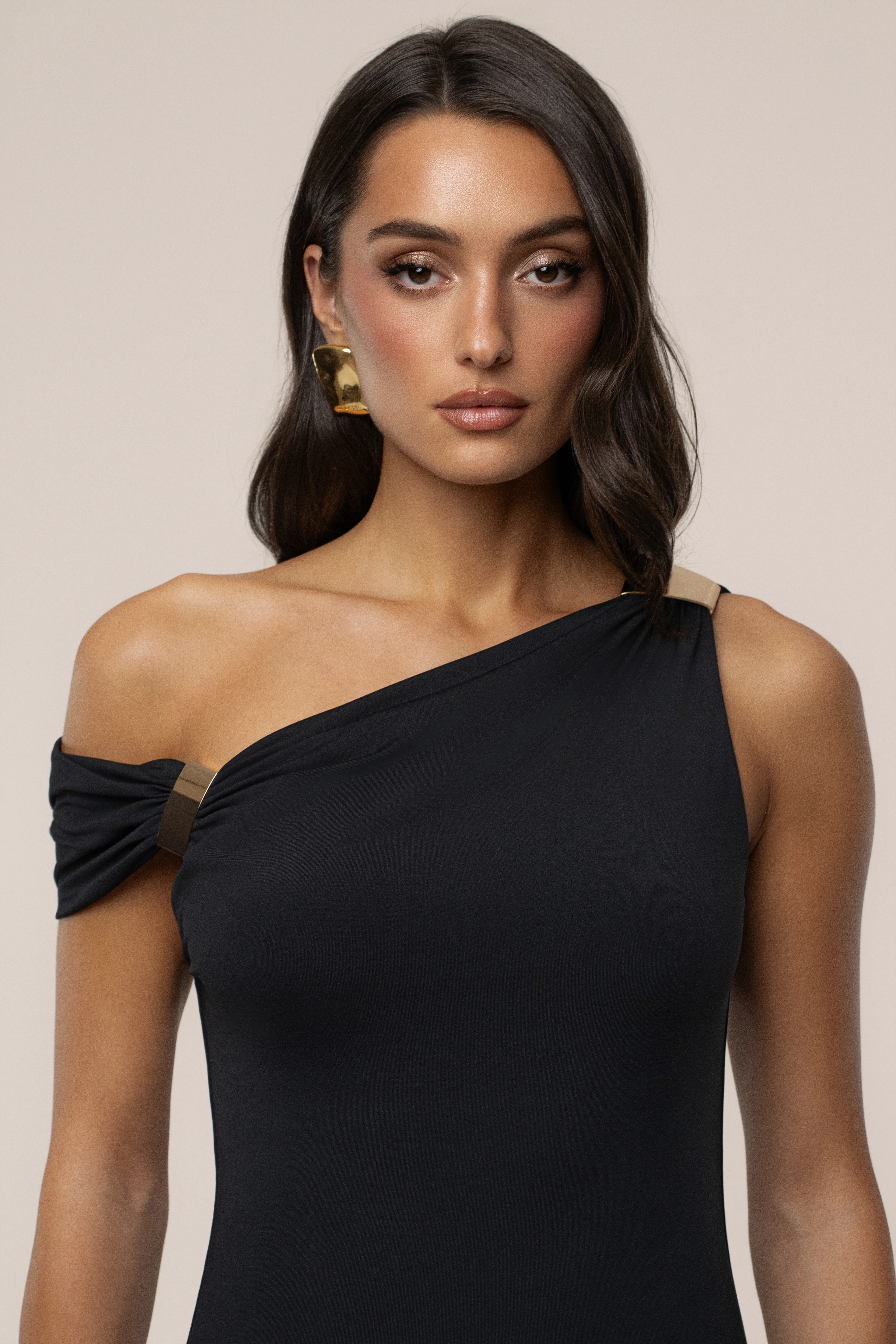 Black Nightscape Mini Dress - Image 3